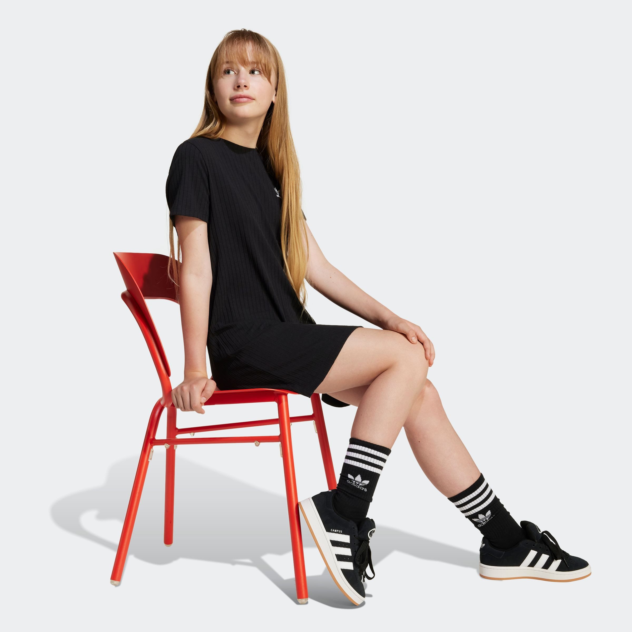 adidas Originals Shirtjurk RIB DRESS (1-delig)