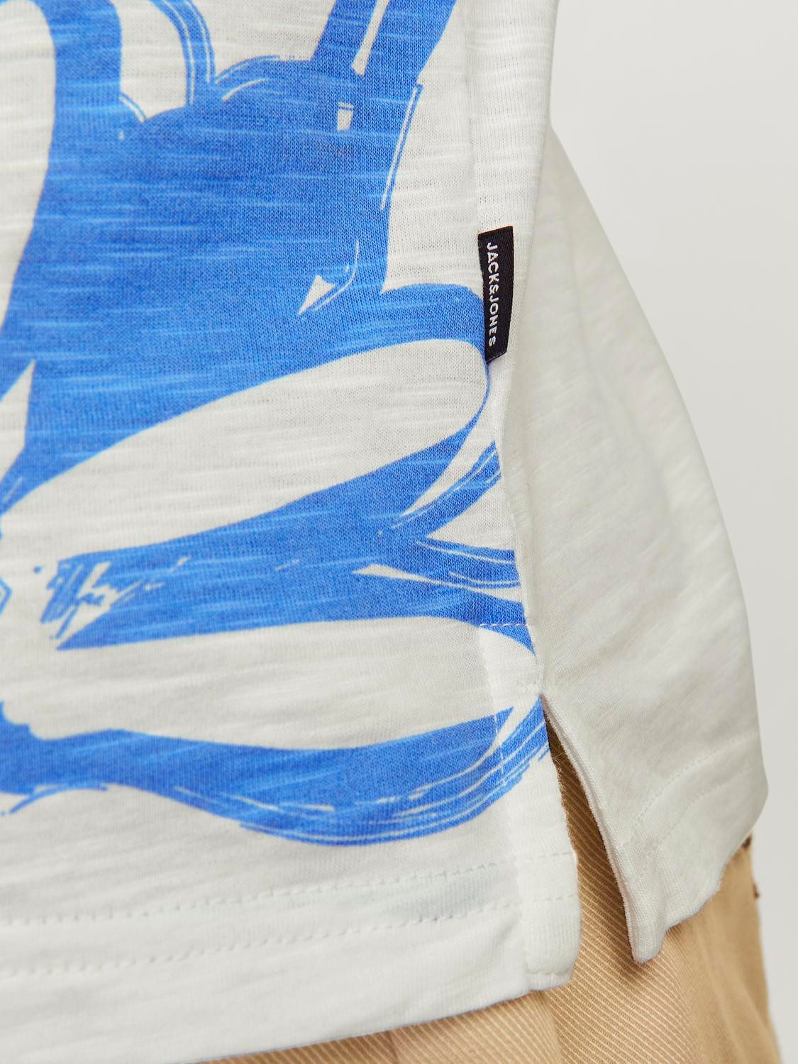 Jack & Jones T-shirt JPRBLAPALMA AOP SS TEE CREW NECK SN