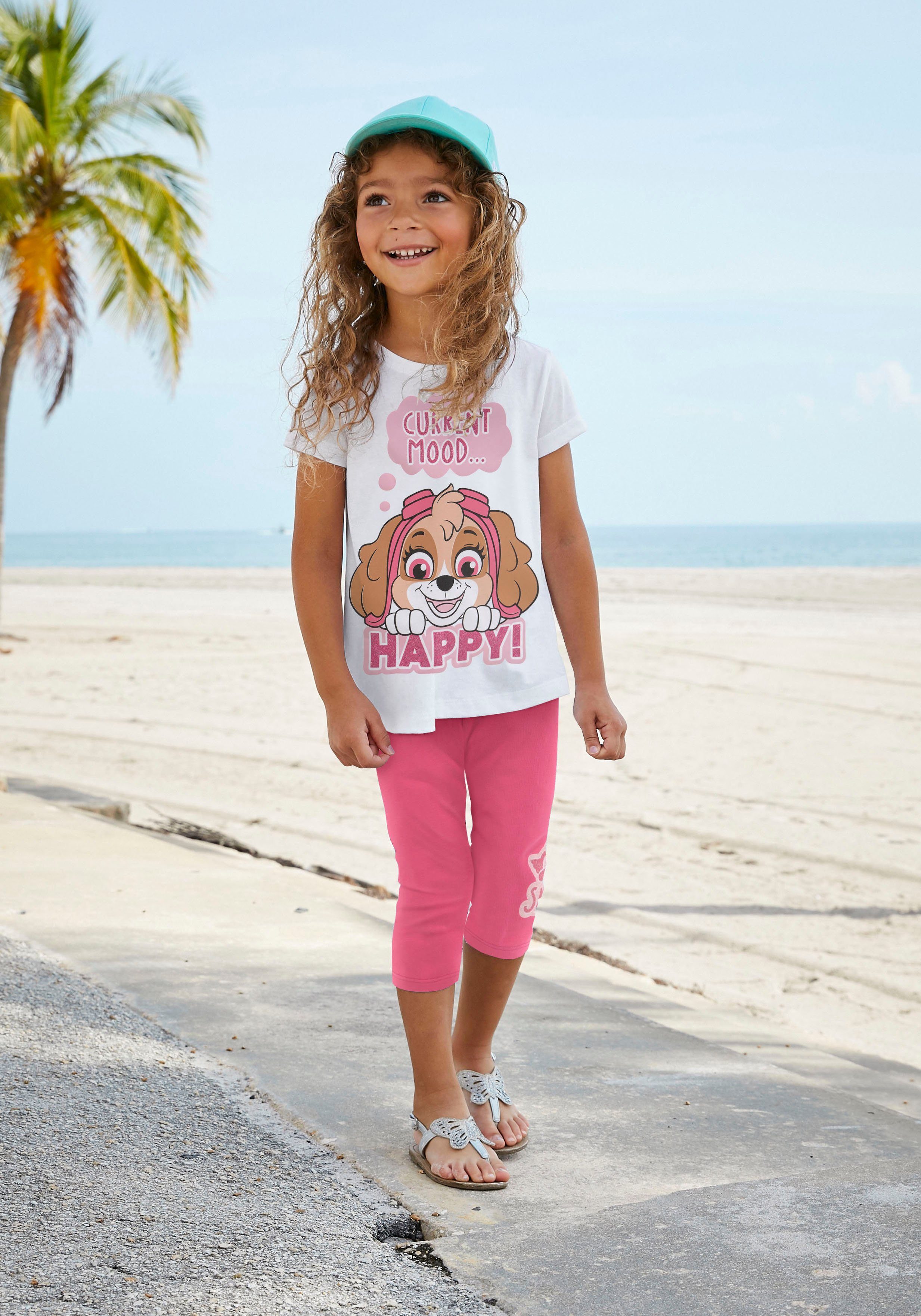 PAW PATROL Shirt & legging met glitterprint (set, 2-delig)