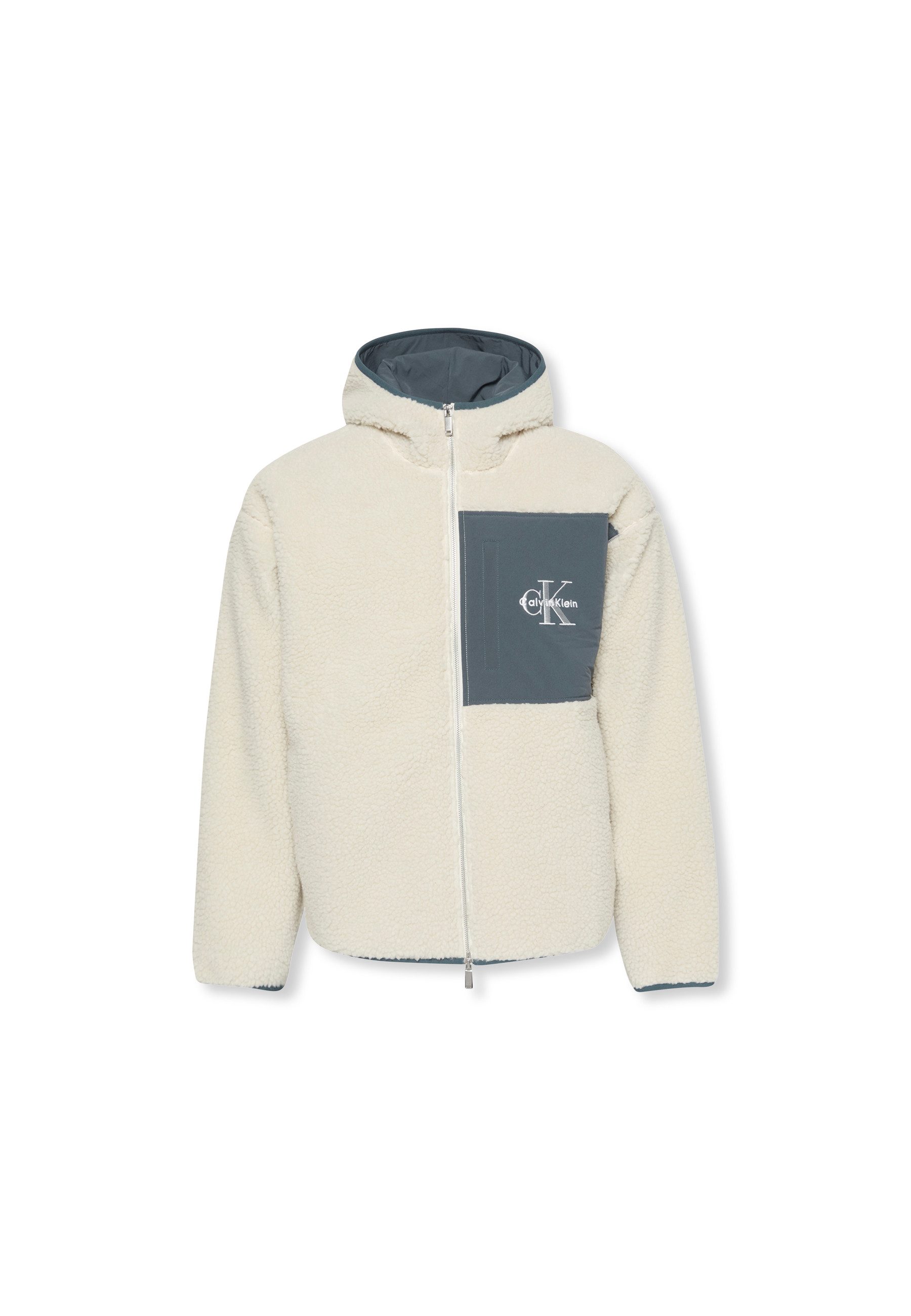 Calvin Klein Pluchen jack SHERPA FUNNEL NECK FULL ZIP HOOD