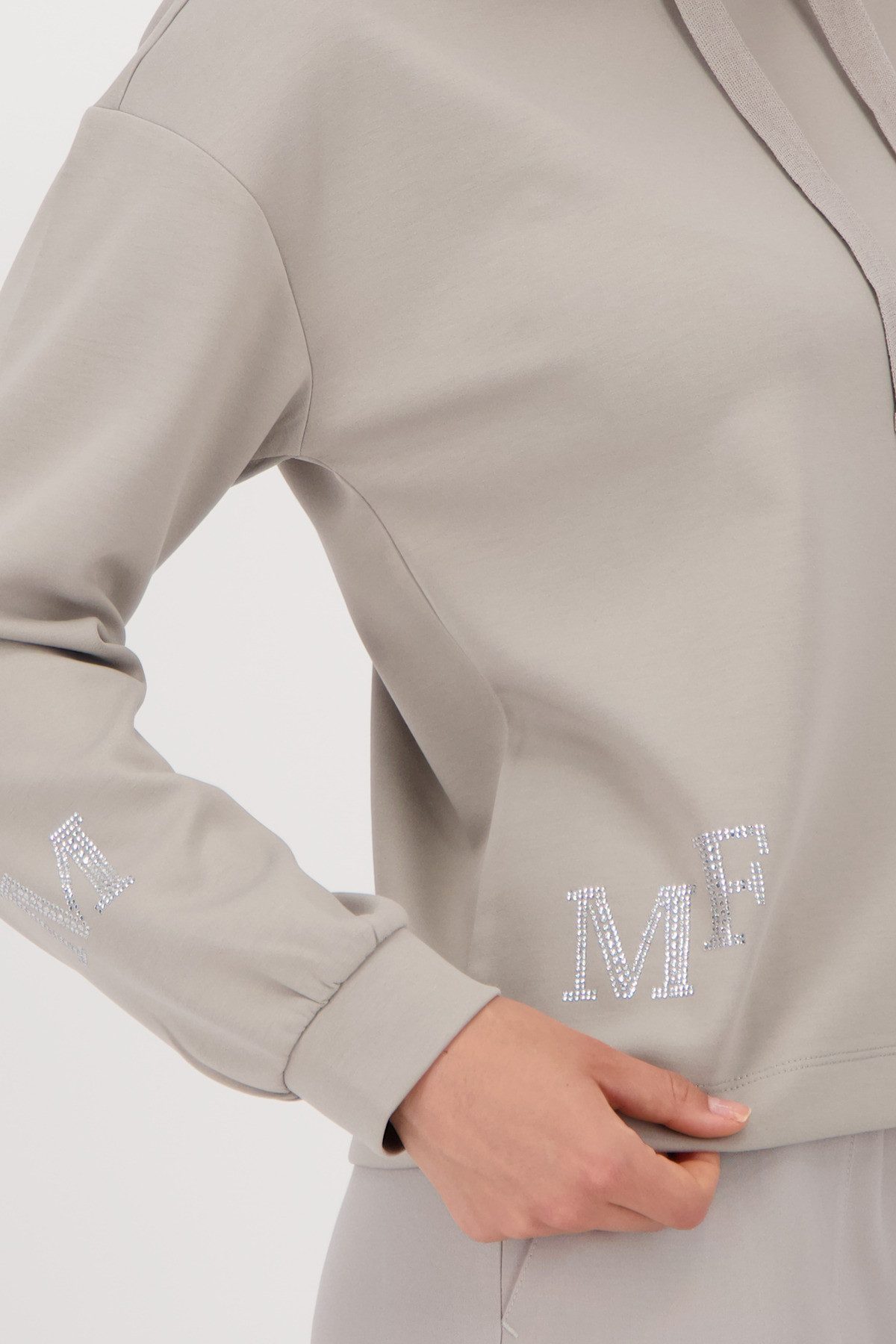 Monari Sweatshirt met sieraaddetail