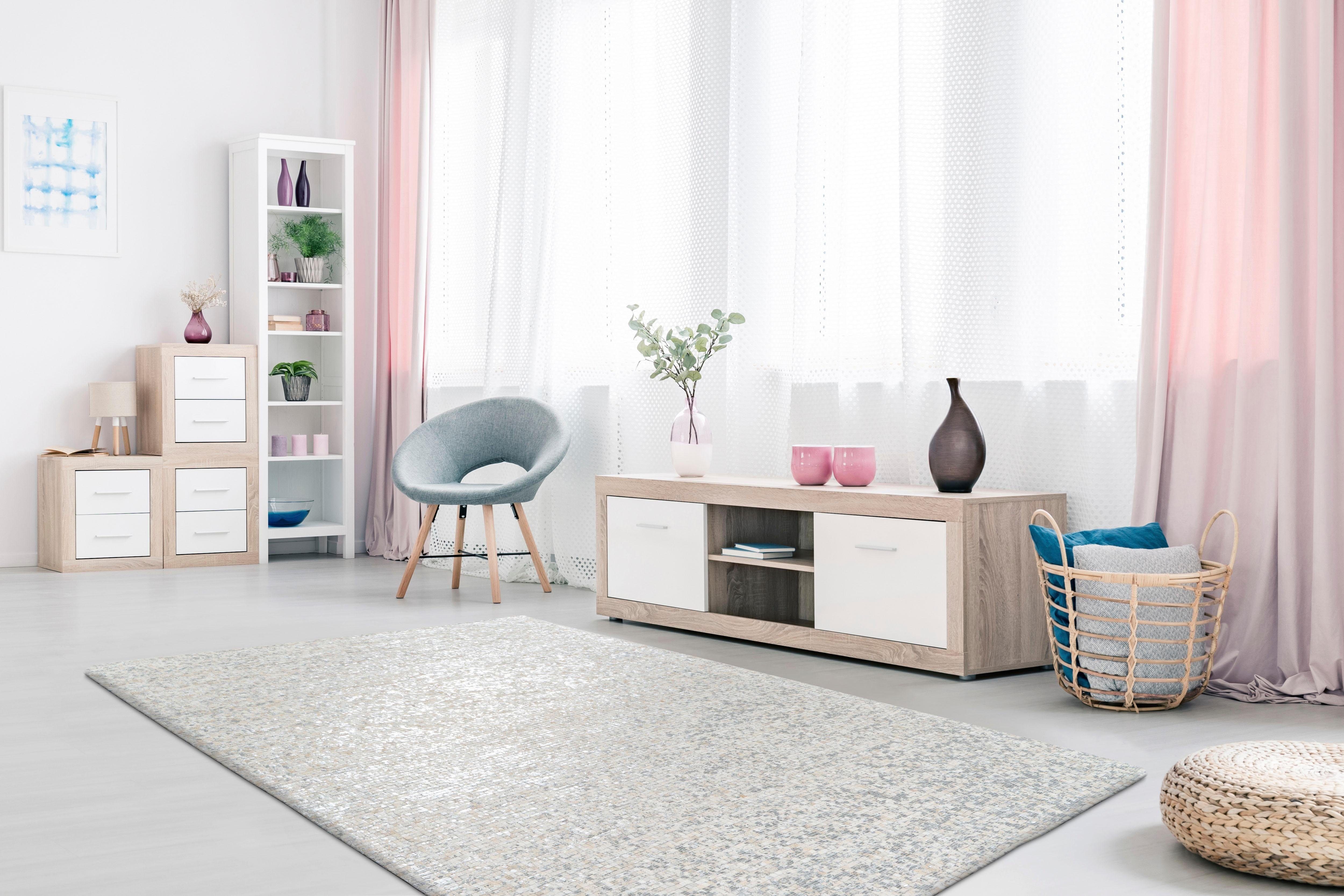 my home Leren vloerkleed Ella Woonkamer