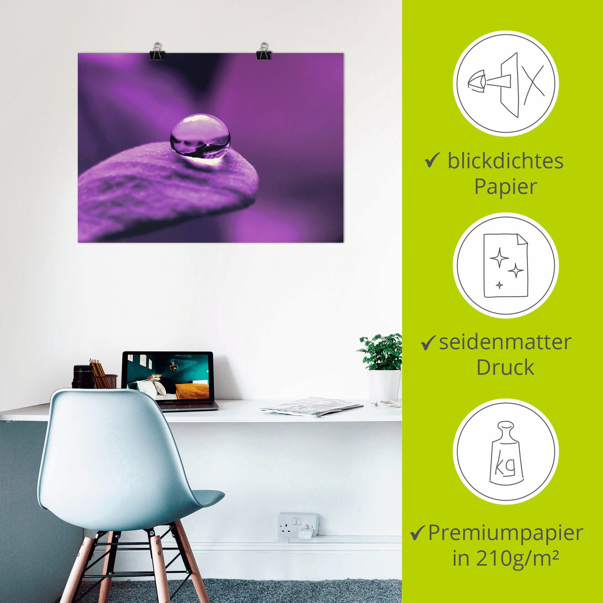 Artland Artprint Amethist als artprint op linnen, poster, muursticker in verschillende maten