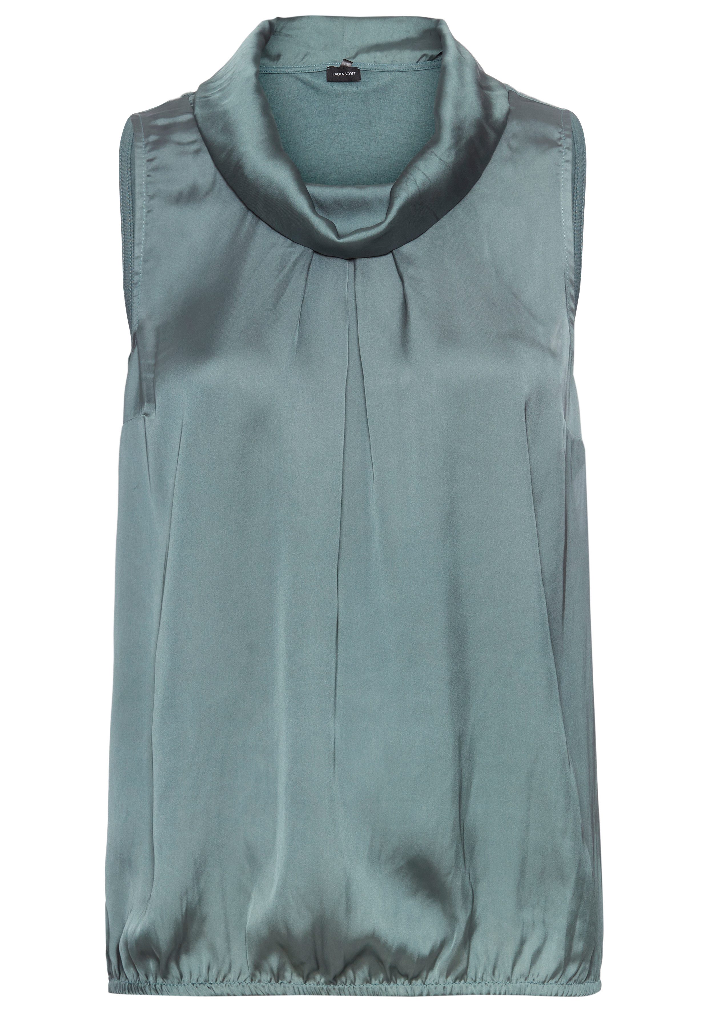 Laura Scott Top van satijn en jersey - nieuwe kleuren