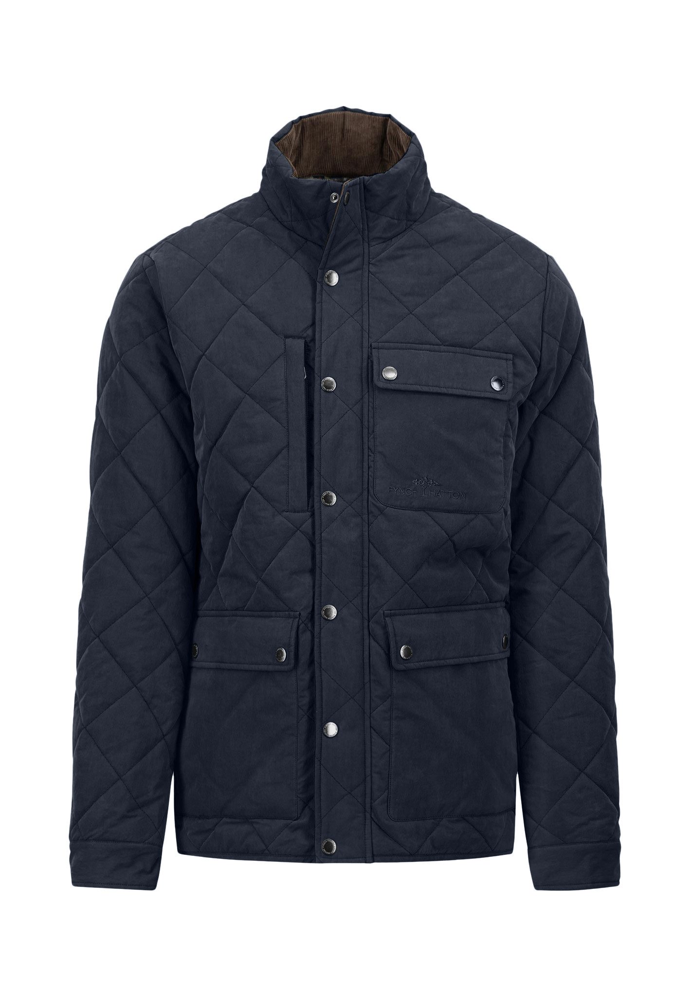 FYNCH-HATTON Field-jacket met zakken heren tussenjassen maat S blauw