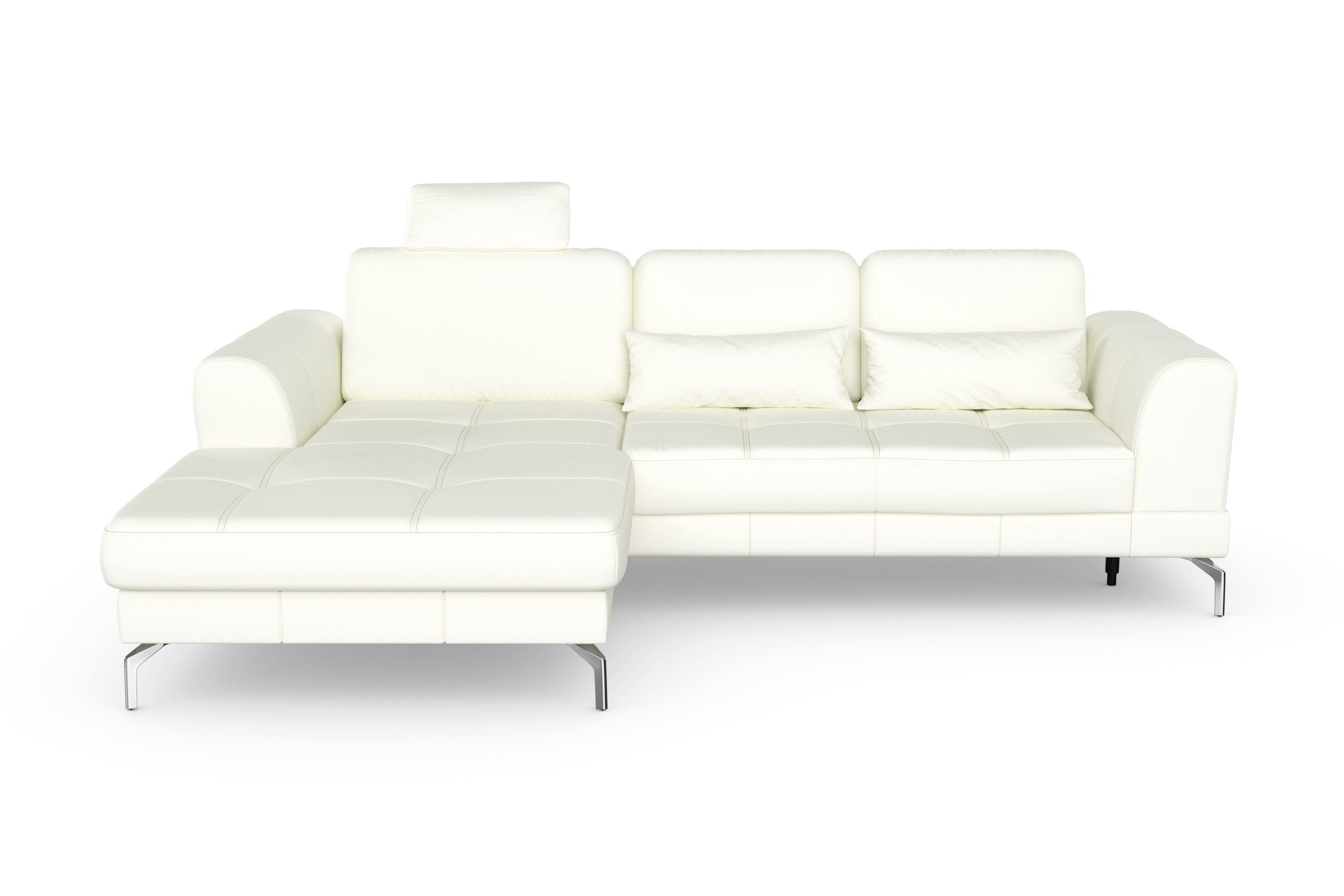 sit&more Hoekbank Bendigo L-vorm inclusief zitdiepteverstelling, bodemvrijheid 15 cm, 2 pootkleuren