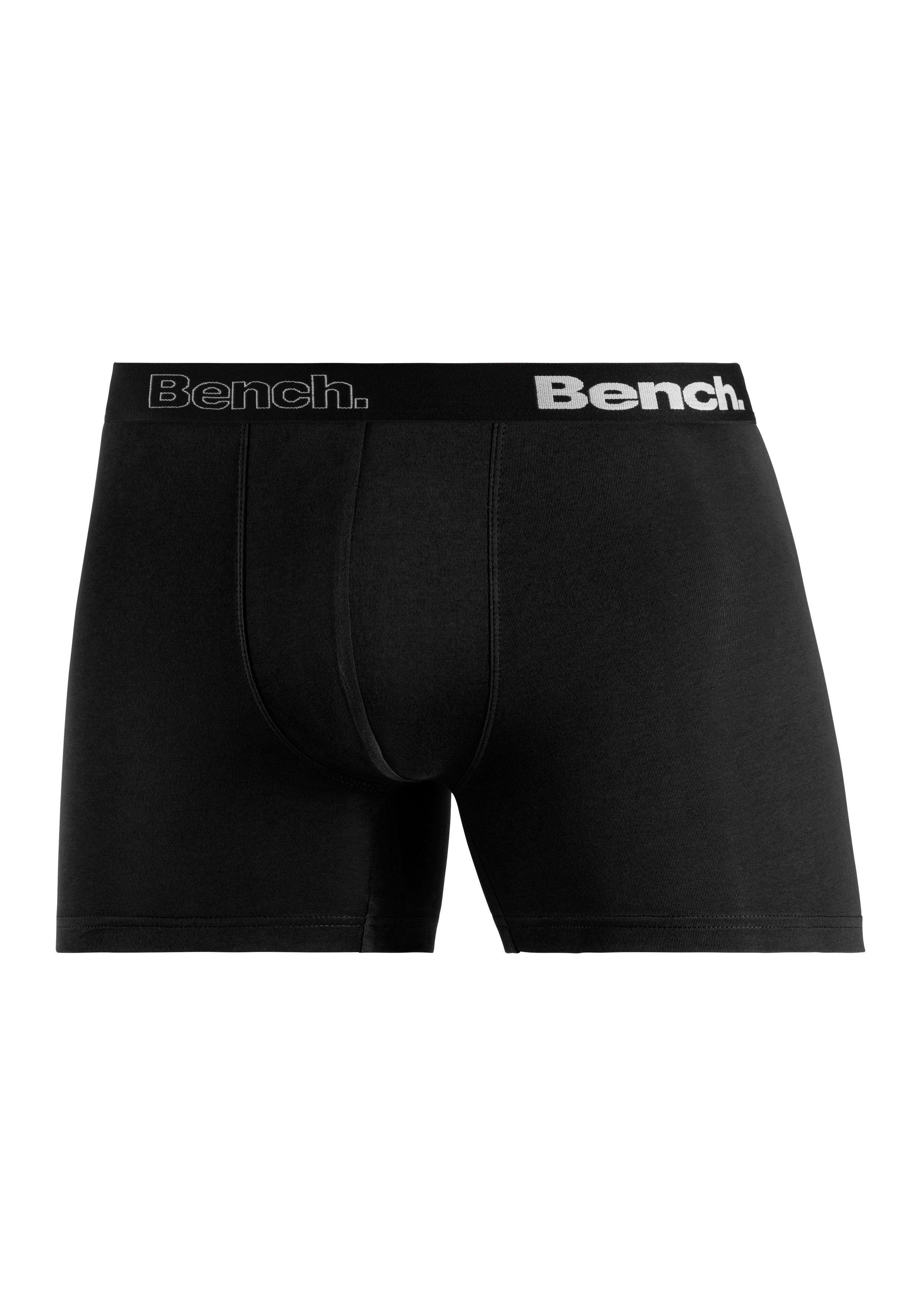 Bench. Lange boxershort Boxershorts voor heren met logo-opschrift in de band (set, 4 stuks)