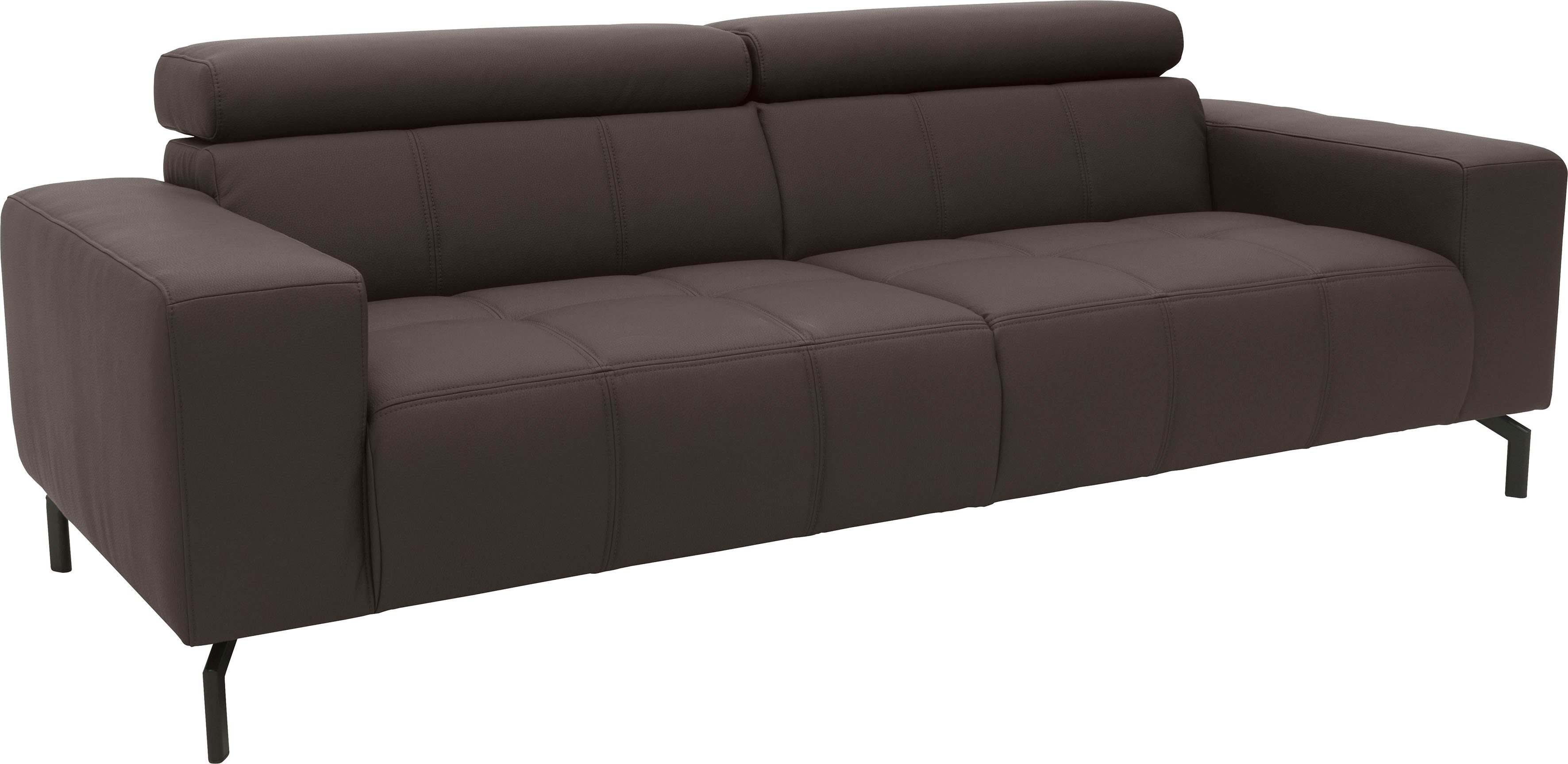 DOMO collection 2,5-zitsbank Cunelli tijdloos en elegant, moderne zitnaden als designelement,