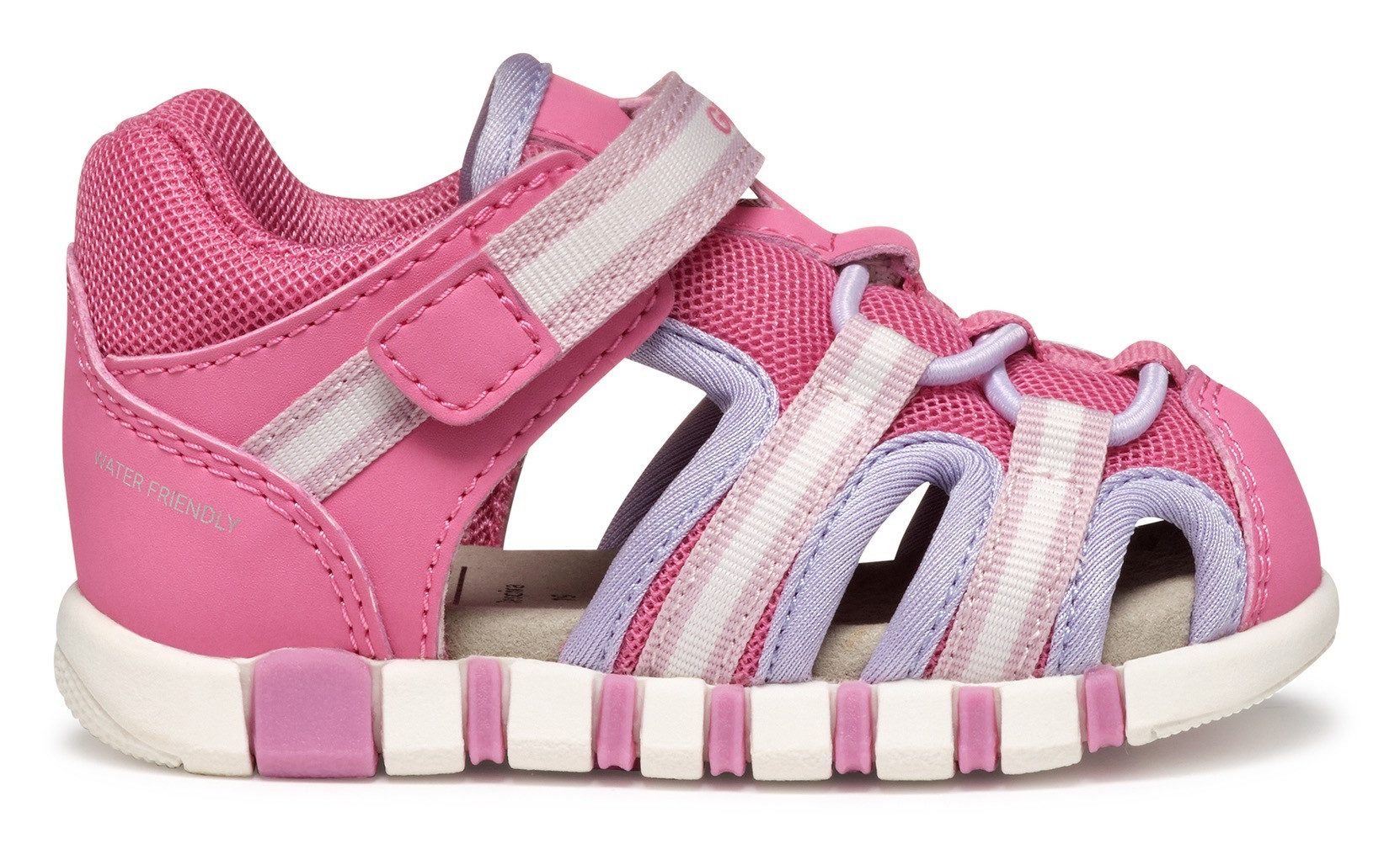 Geox Babyschoentjes B SANDAL IUPIDOO GIR , sandaal, klittenbandschoen, babyschoen in sportieve trekking-look