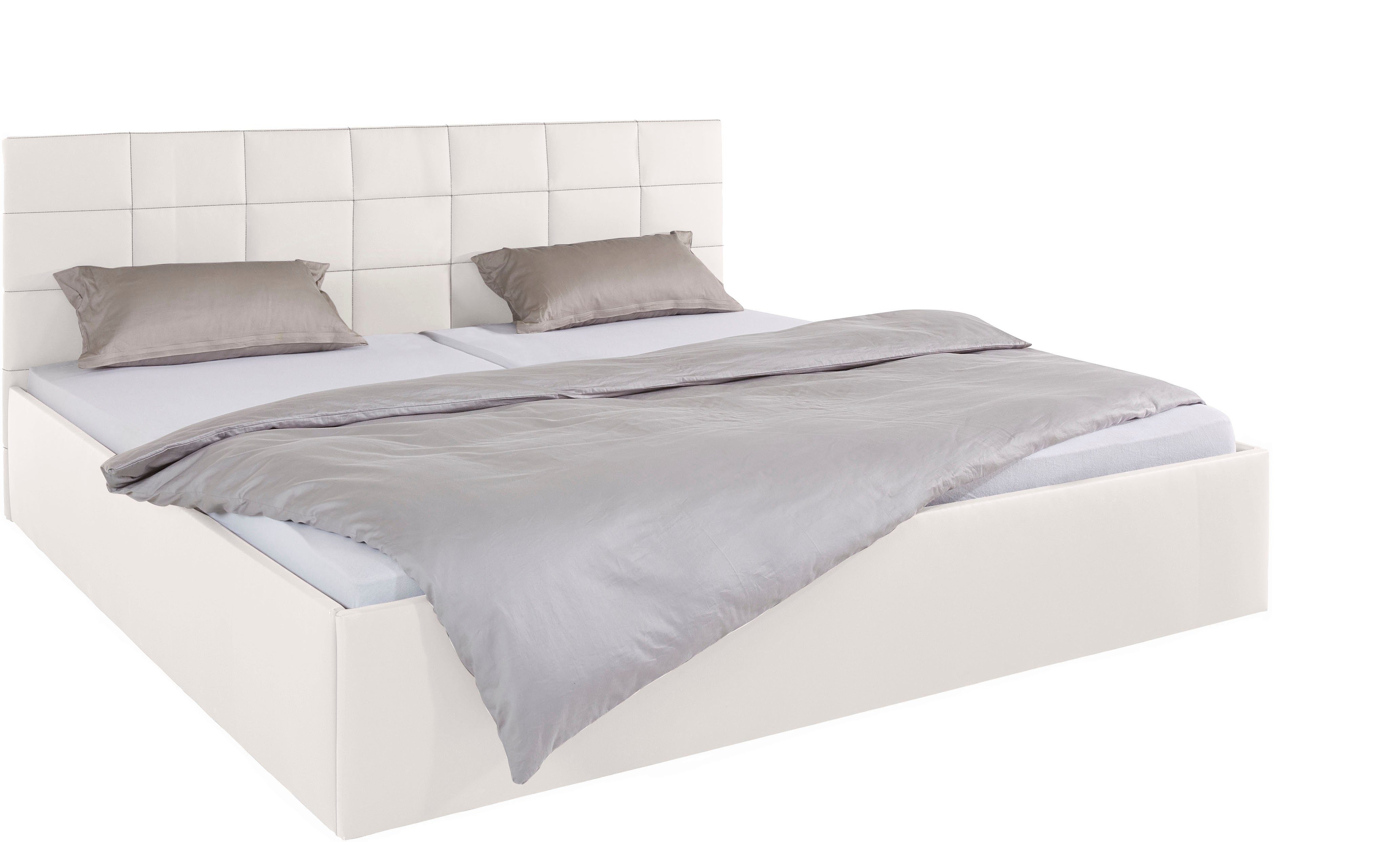 Westfalia Polsterbetten Gestoffeerd bed met bedkist bij uitvoering met matras, in 2 hoogten