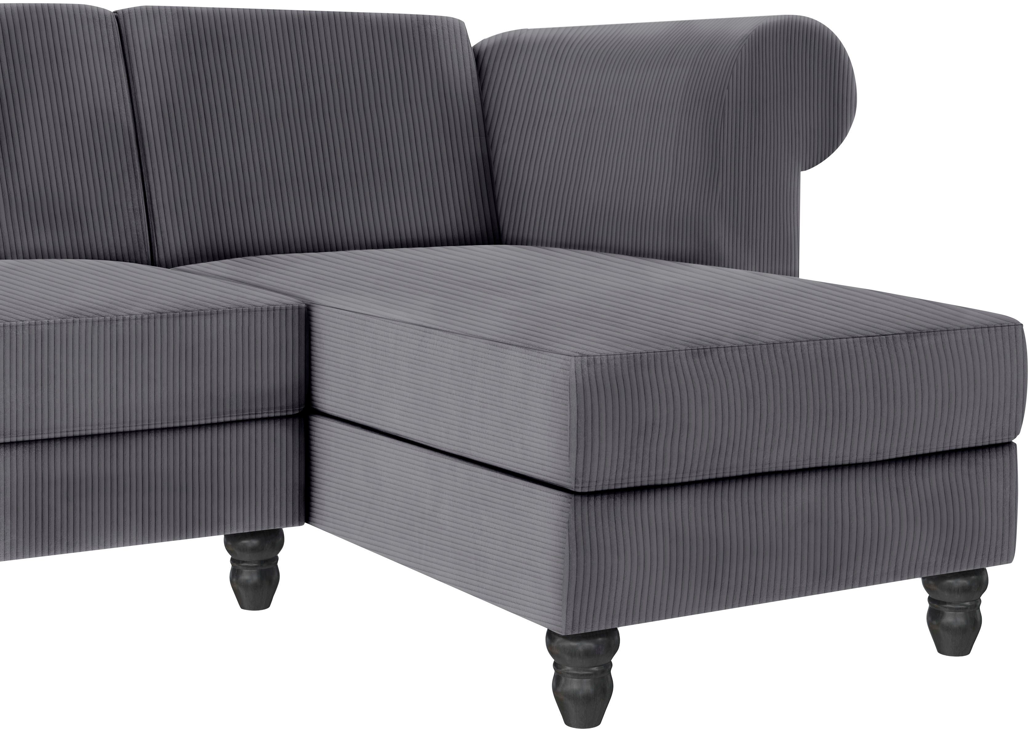 Dorel Home Hoekbank Felix II, L-model, bedbank 241cm (ligoppervlak 108x195 cm),