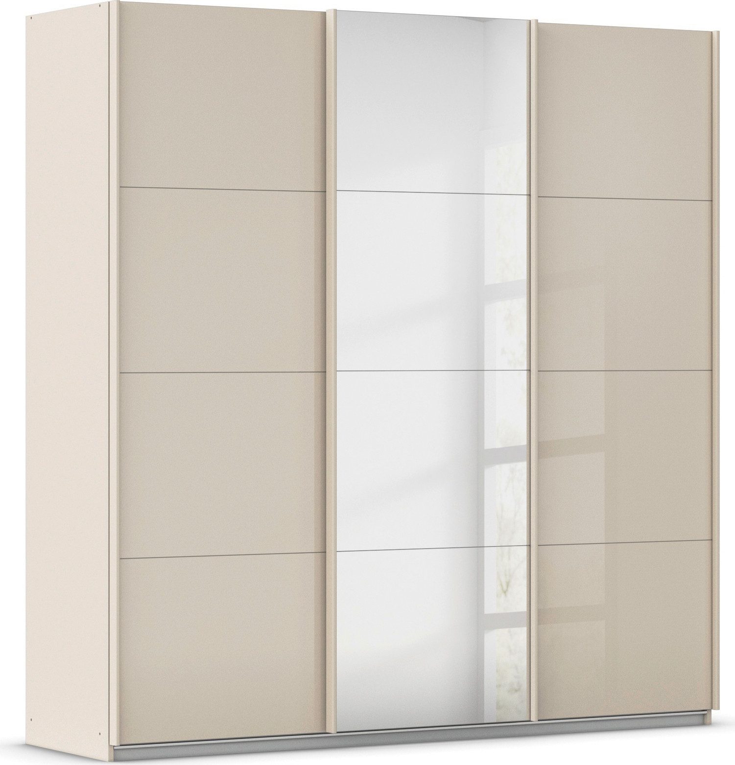 rauch Schuifdeurkast Kledingkasten kast garderobe AGORDO met glazen front doordachte binnenuitrusting, in 4 breedtes en 2 hoogtes made in germany