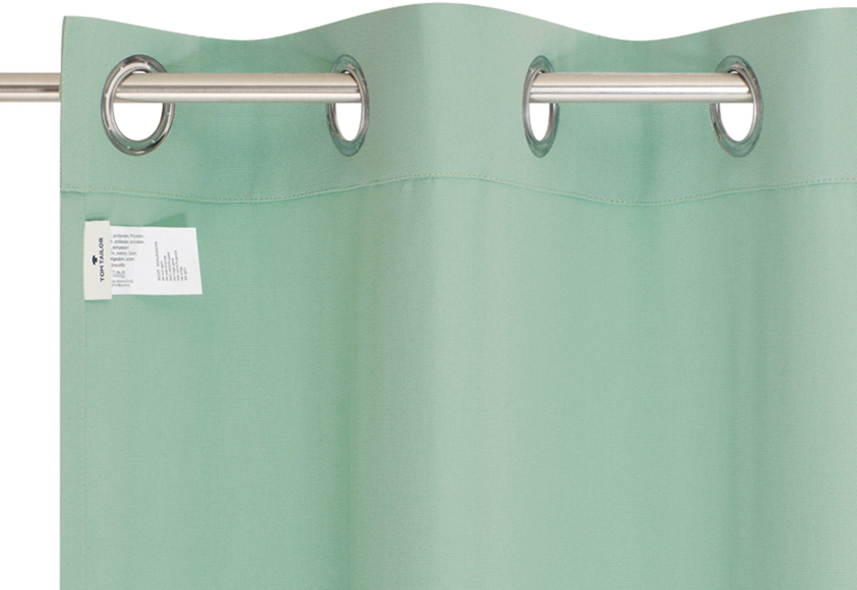 TOM TAILOR HOME Gordijn Dove Signature met opgestikt logo (1 stuk)