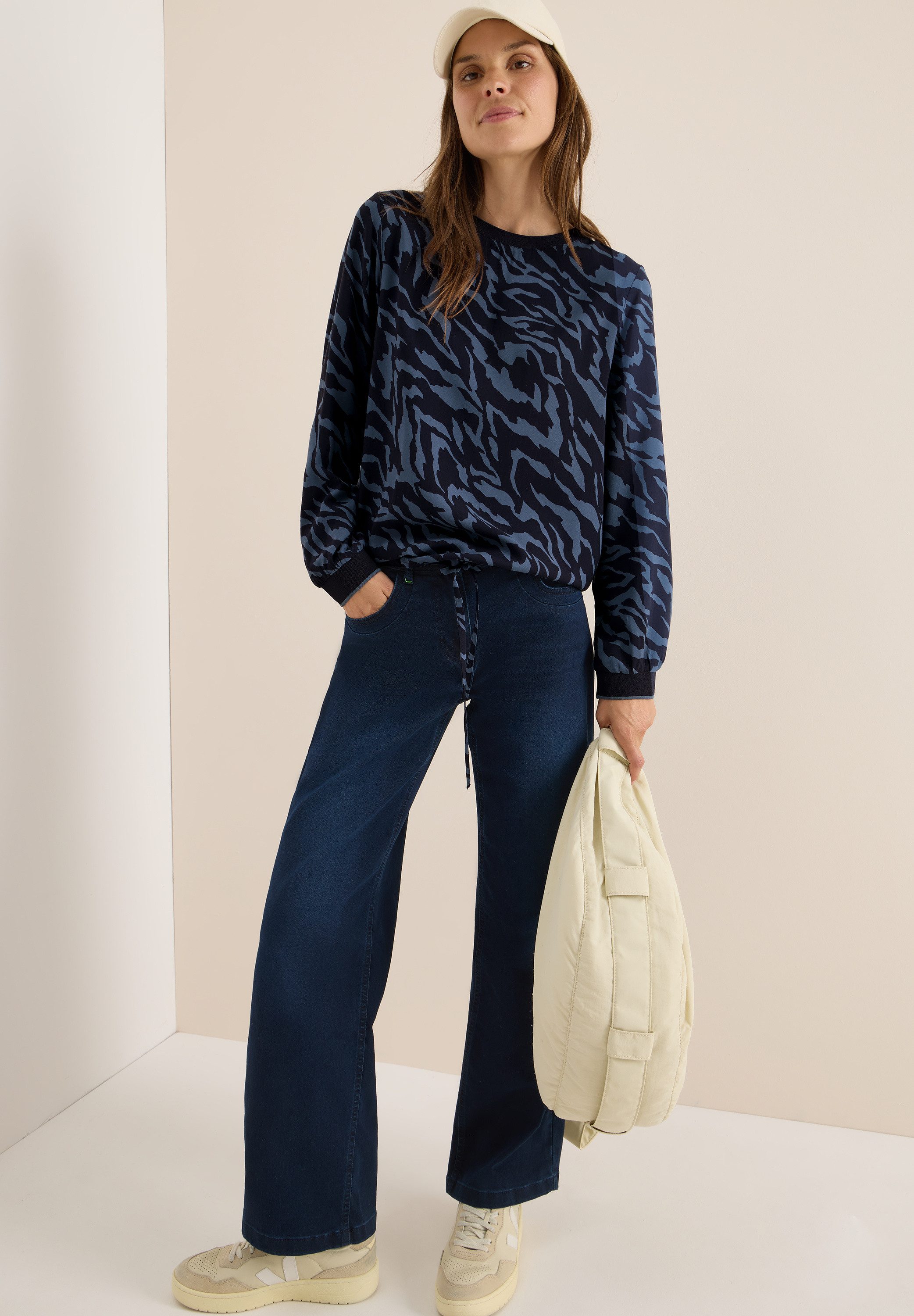 Cecil Blouse met lange mouwen met print all-over