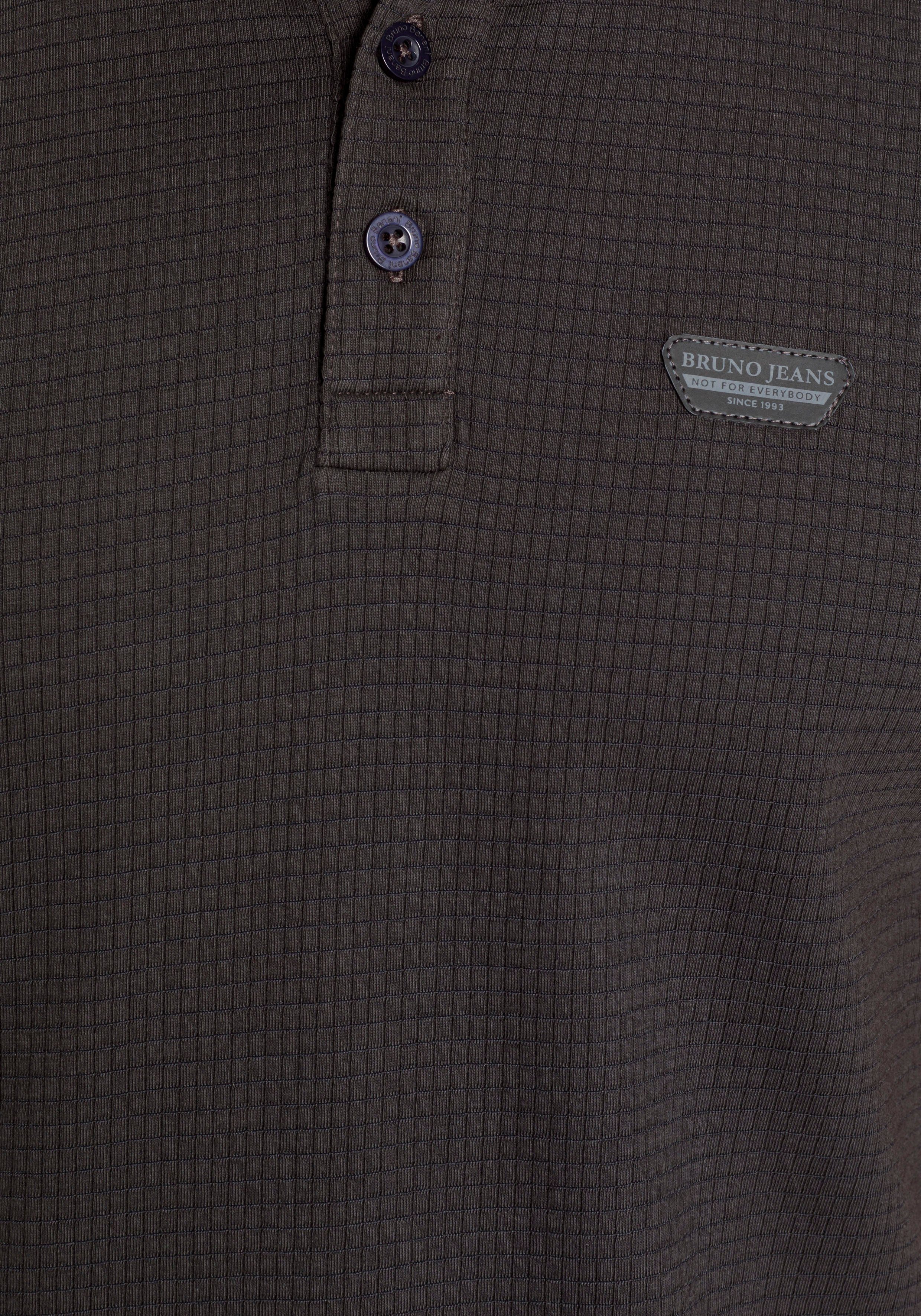 Bruno Banani Poloshirt met bijzondere materiaalsstructuur