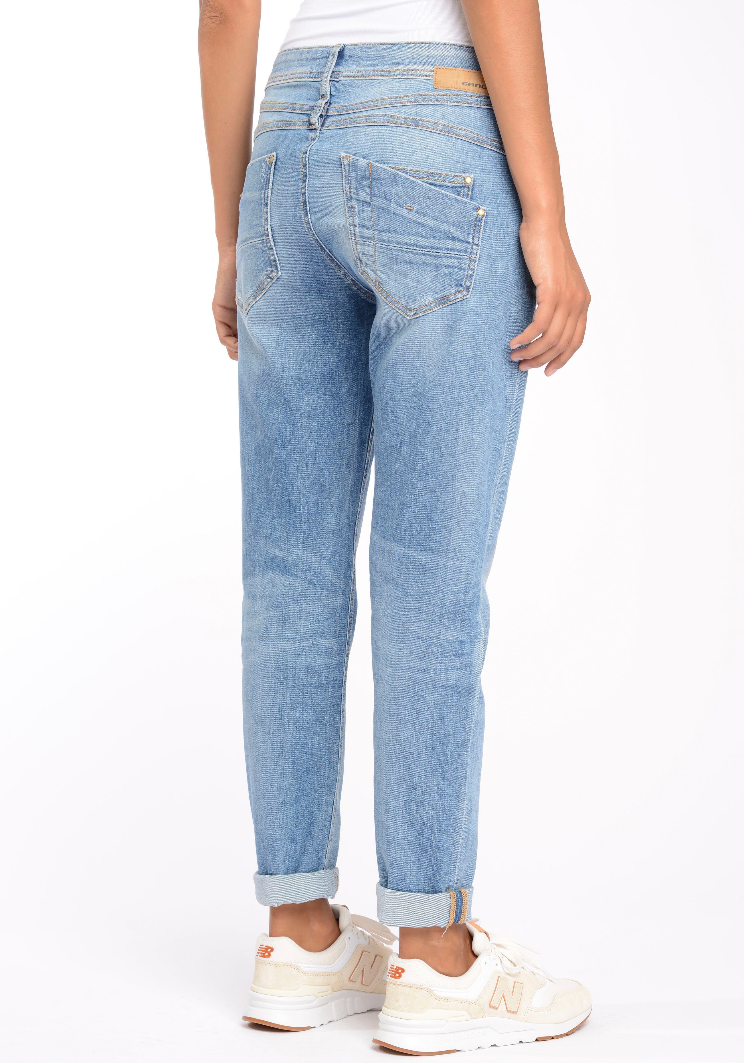 GANG Destroyed jeans 94AMELIE met destroyed-effecten