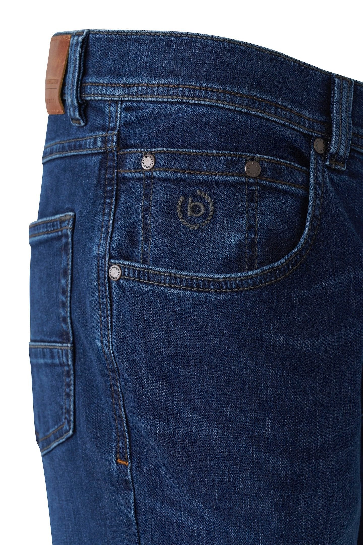 Bugatti 5-pocket jeans Regular fit van authentic denim met stretchcomfort