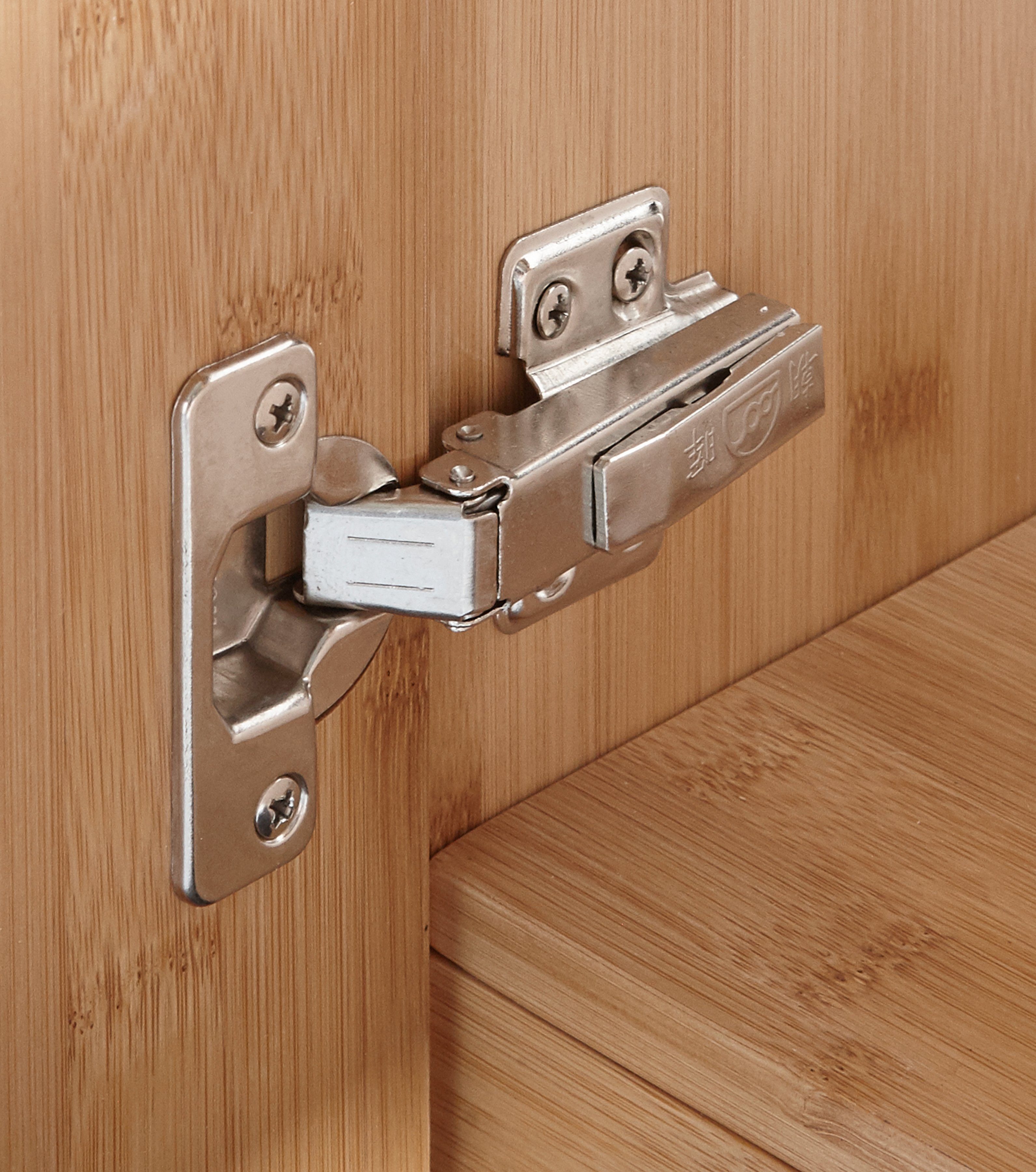 welltime Wastafelonderkast Bamboe New Breedte 40 cm, voor de gastenbadkamer, SlimLine