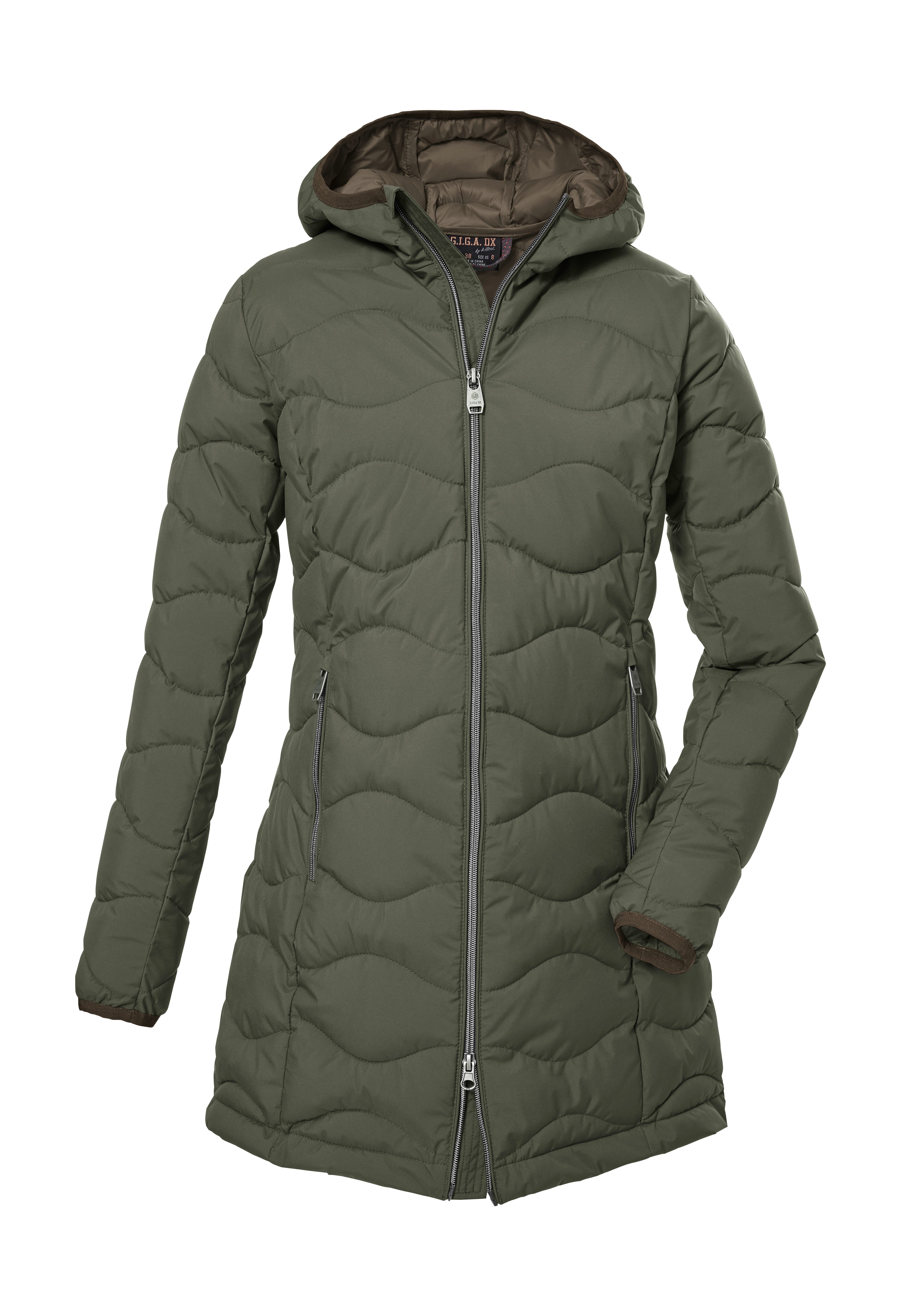 G.I.G.A. DX by killtec Gewatteerde jas GW 20 WMN QLTD PRK kleding maat 38 groen