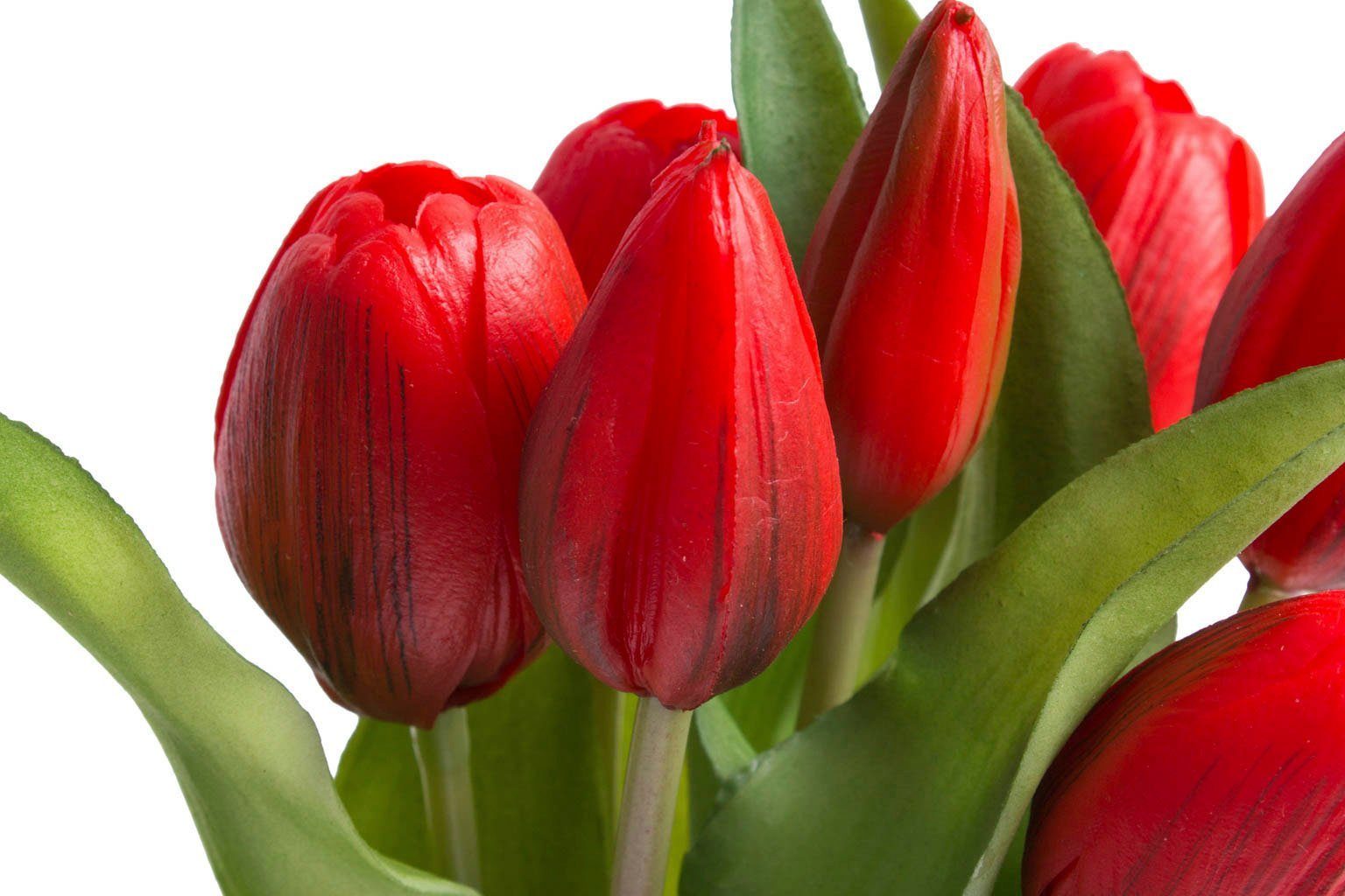 Botanic-Haus Kunstbloem Willa Bos tulpen in 7-delige set (set, 7 stuks)