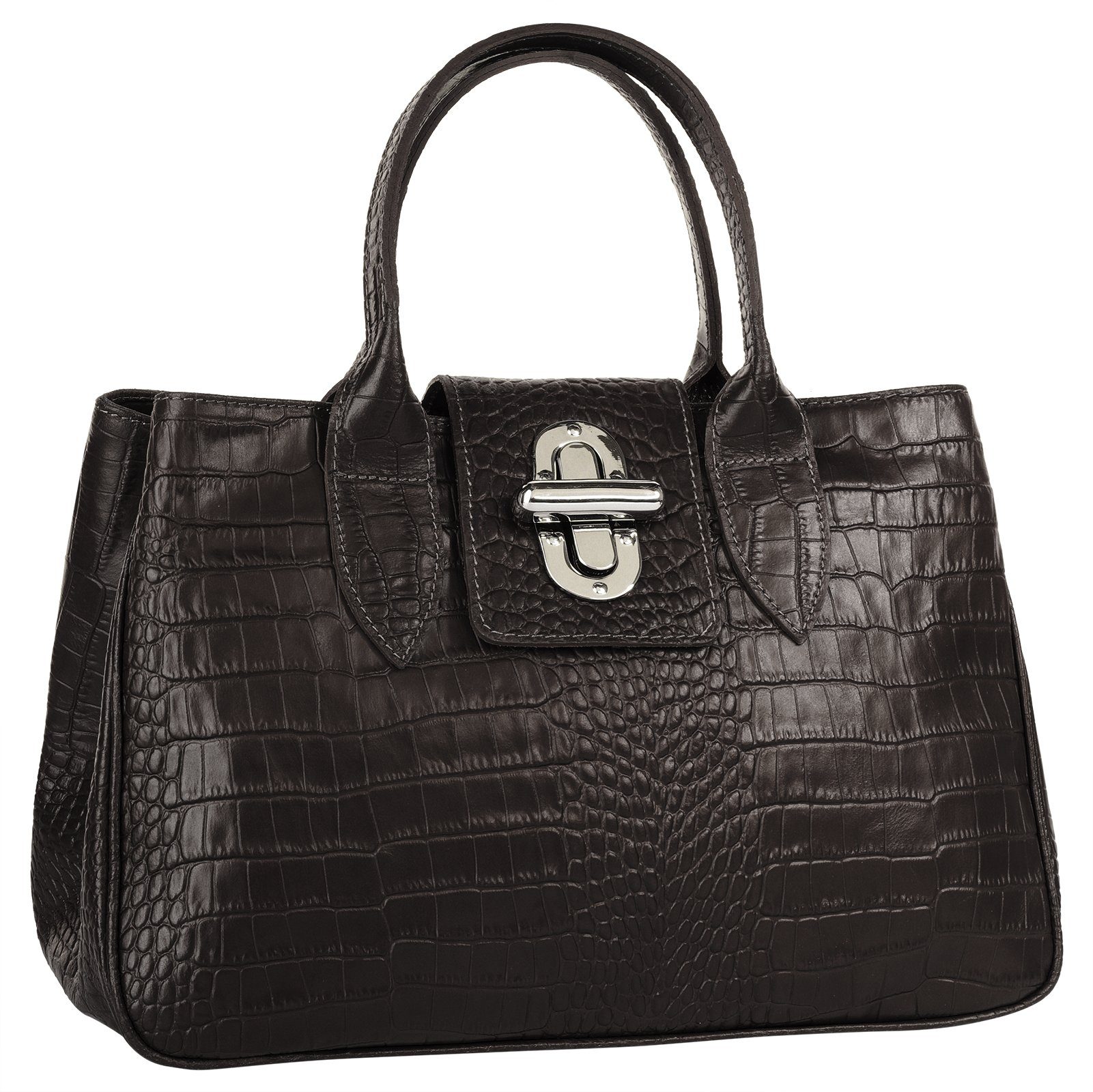 Cluty Tas echt leer, made in italy (1-delig)