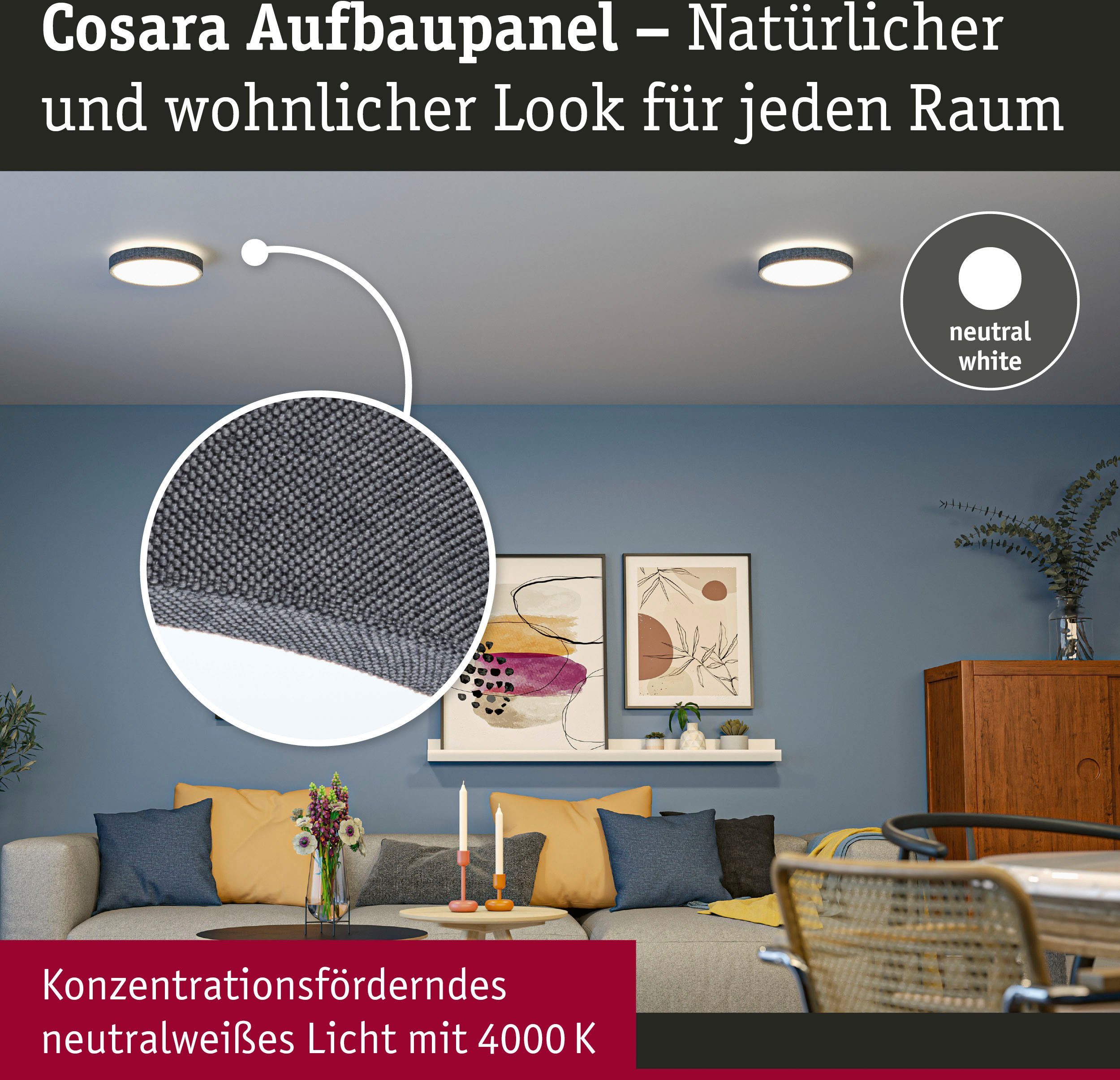 Paulmann Led-paneel Cosara 15W 4000K 300mm IP44