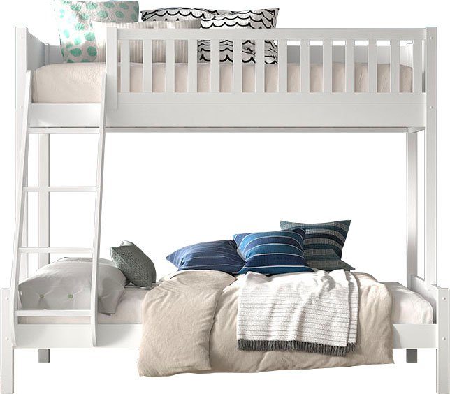 Vipack Stapelbed Scott, massief dennenhout, stevig gebouwd, Made in Europe, landhuis-uitstraling