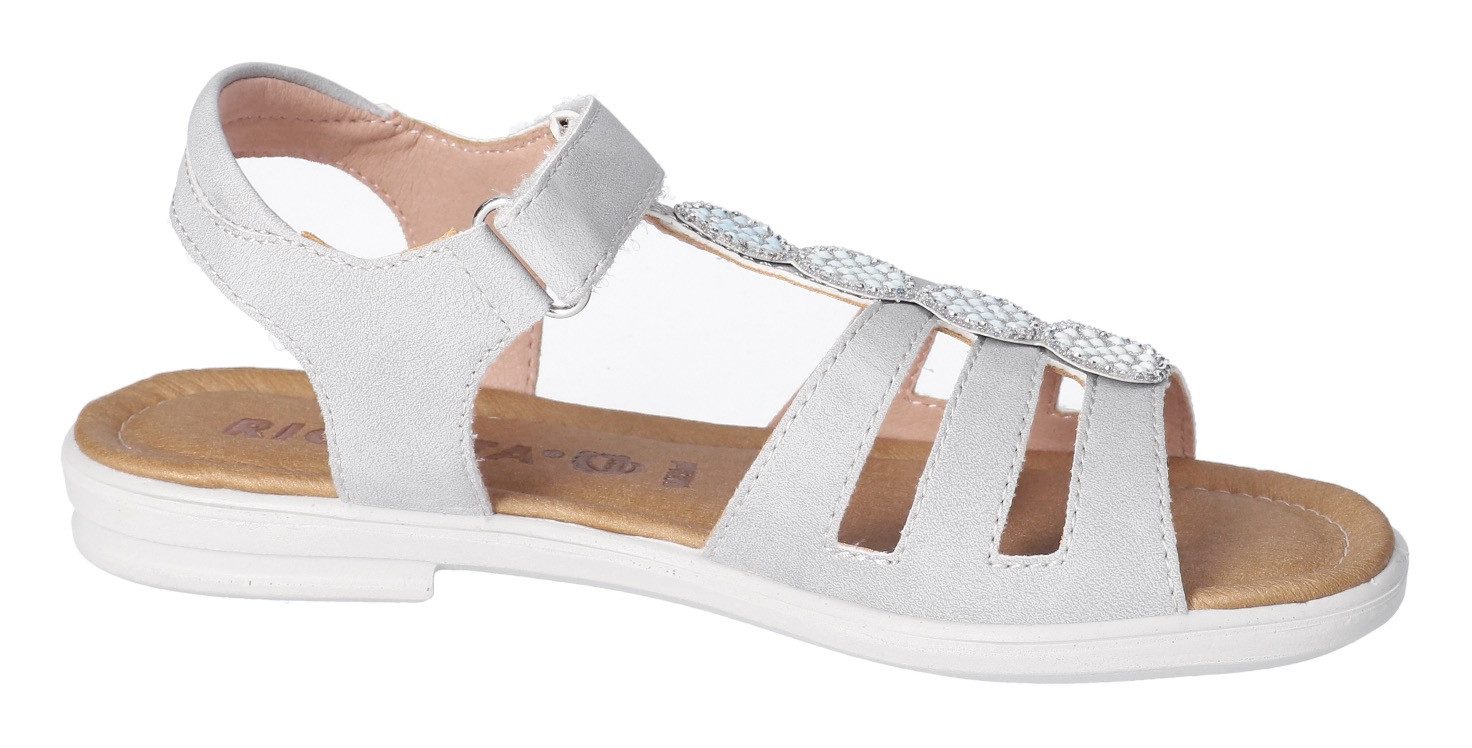 Ricosta Sandalen Ana WMS: gemiddeld , sandaal met klittenbandsluiting en glitter, maat sjabloon te downloaden