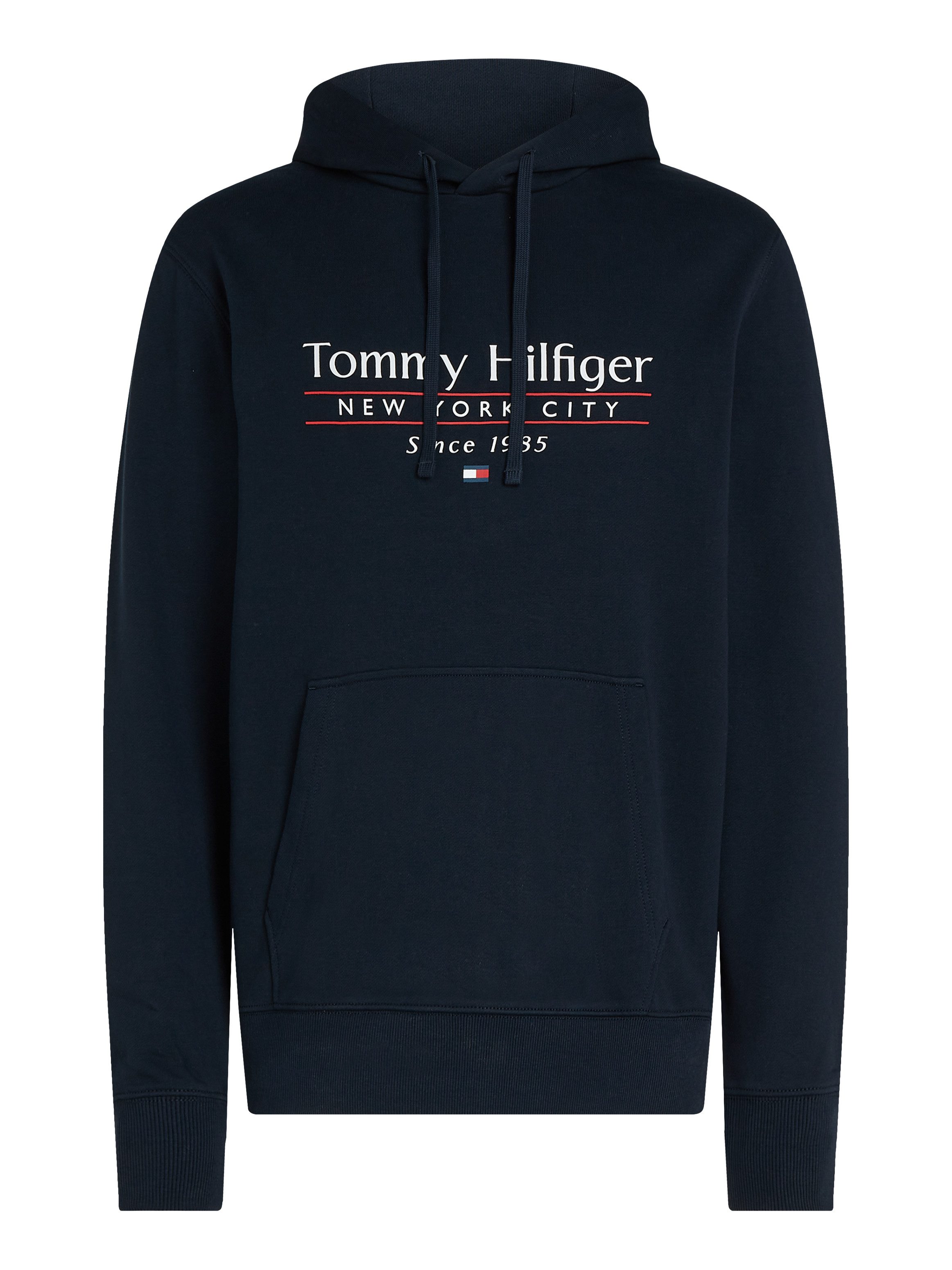 Tommy Hilfiger Hoodie HILFIGER CENTER STACK HOODY met grote meerkleurige print