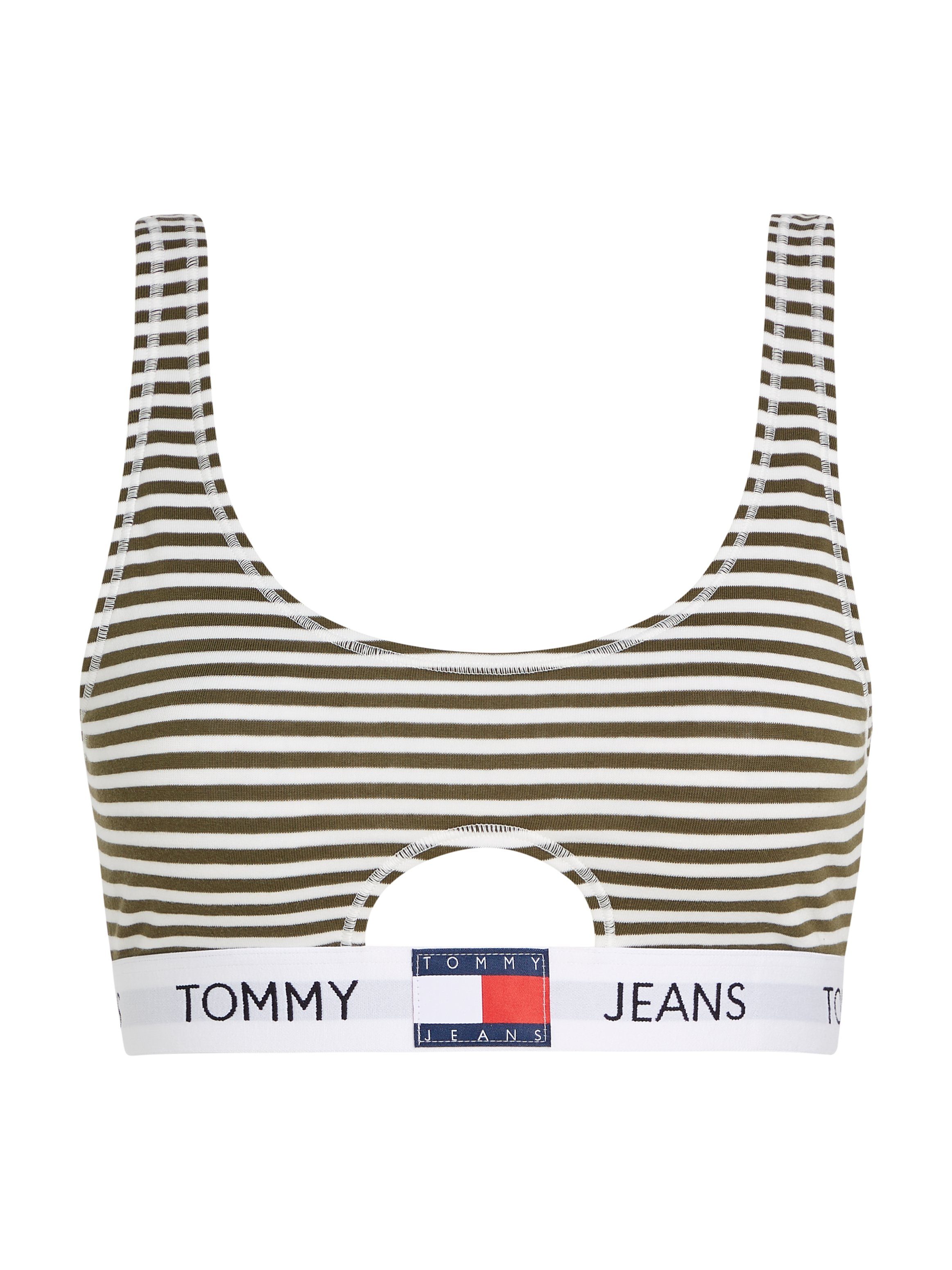 Tommy Hilfiger Underwear Bralette-bh KEYHOLE BRALETTE PRINT in streep dessin, cut-out