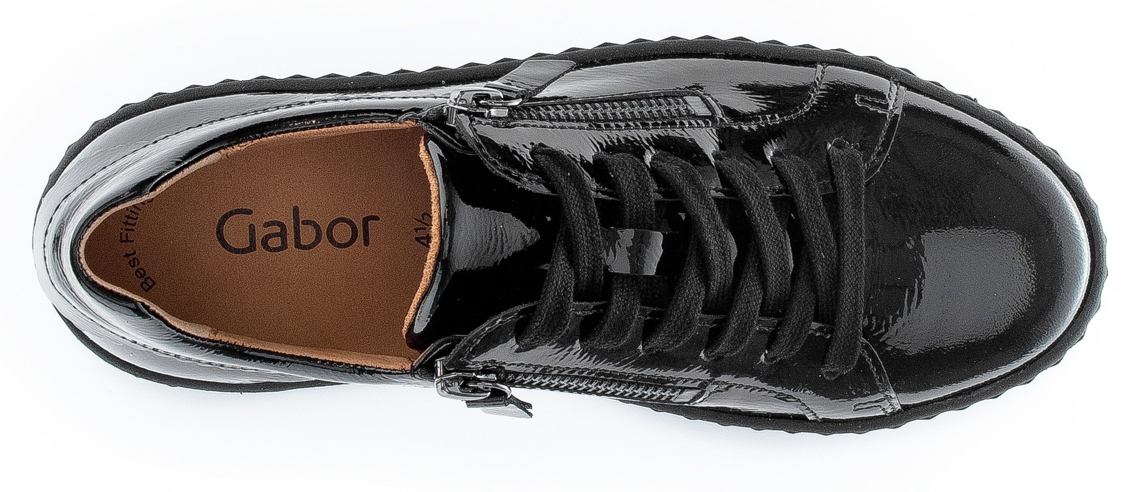 Gabor Plateausneakers , vrijetijdsschoen, lage schoen, veterschoen met best fitting-uitrusting