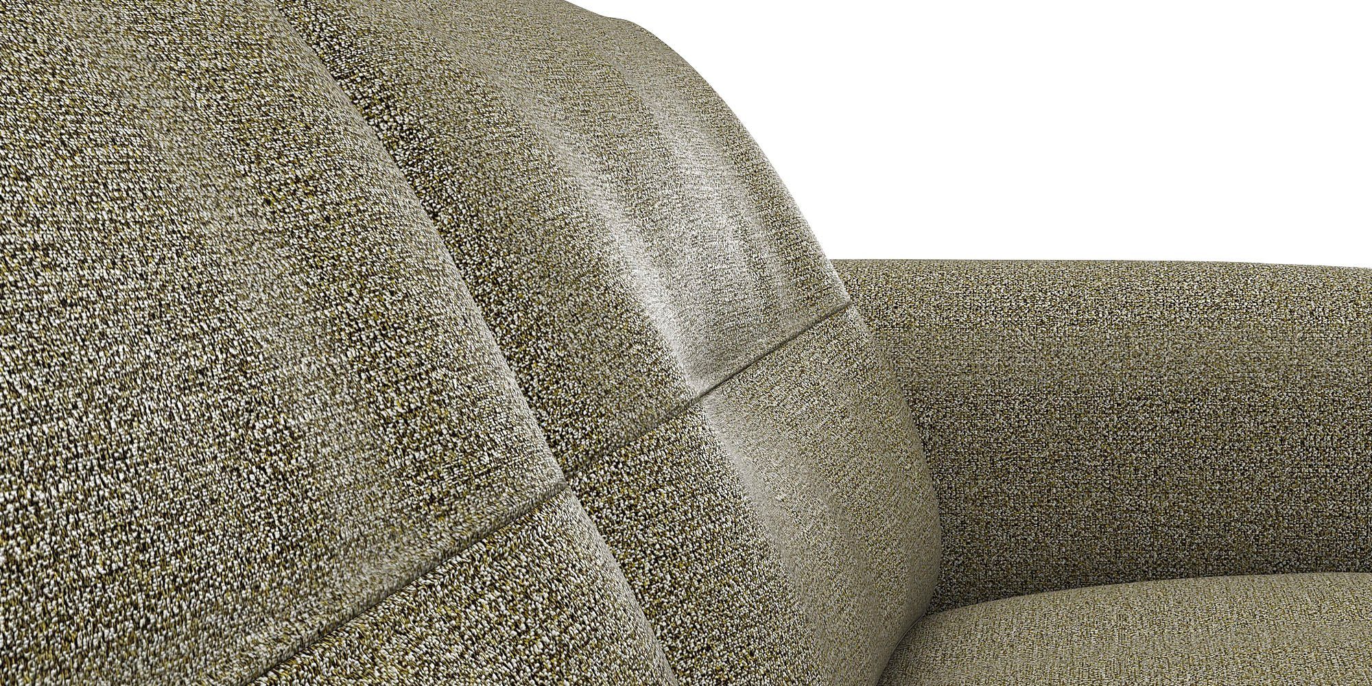 FLEXLUX 2,5-zitsbank Glow sofa, bank Premium zit: koudschuim & vering, armleuning van geolied eiken, voet van aluminium
