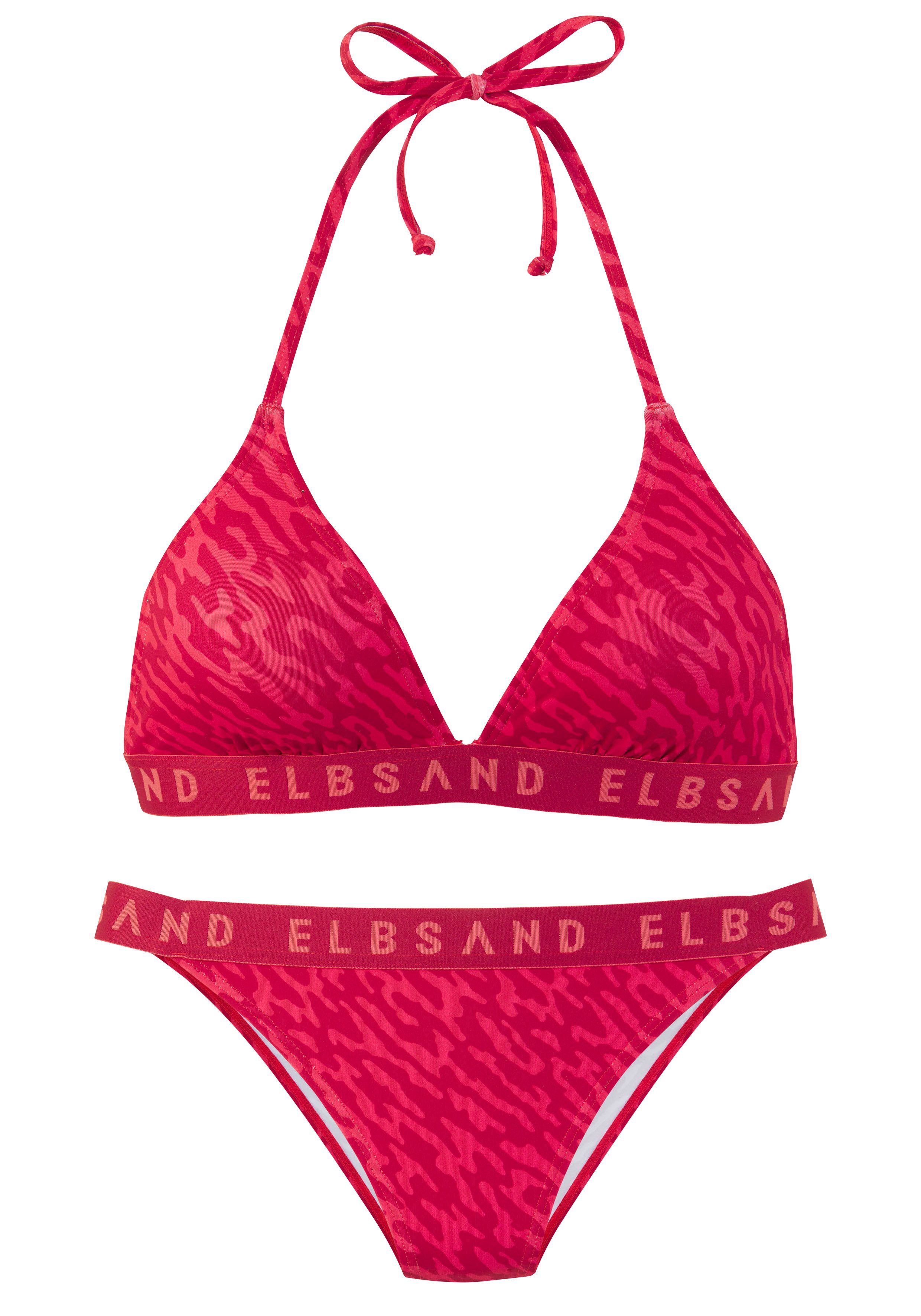 Elbsand Triangelbikini met merkopschrift