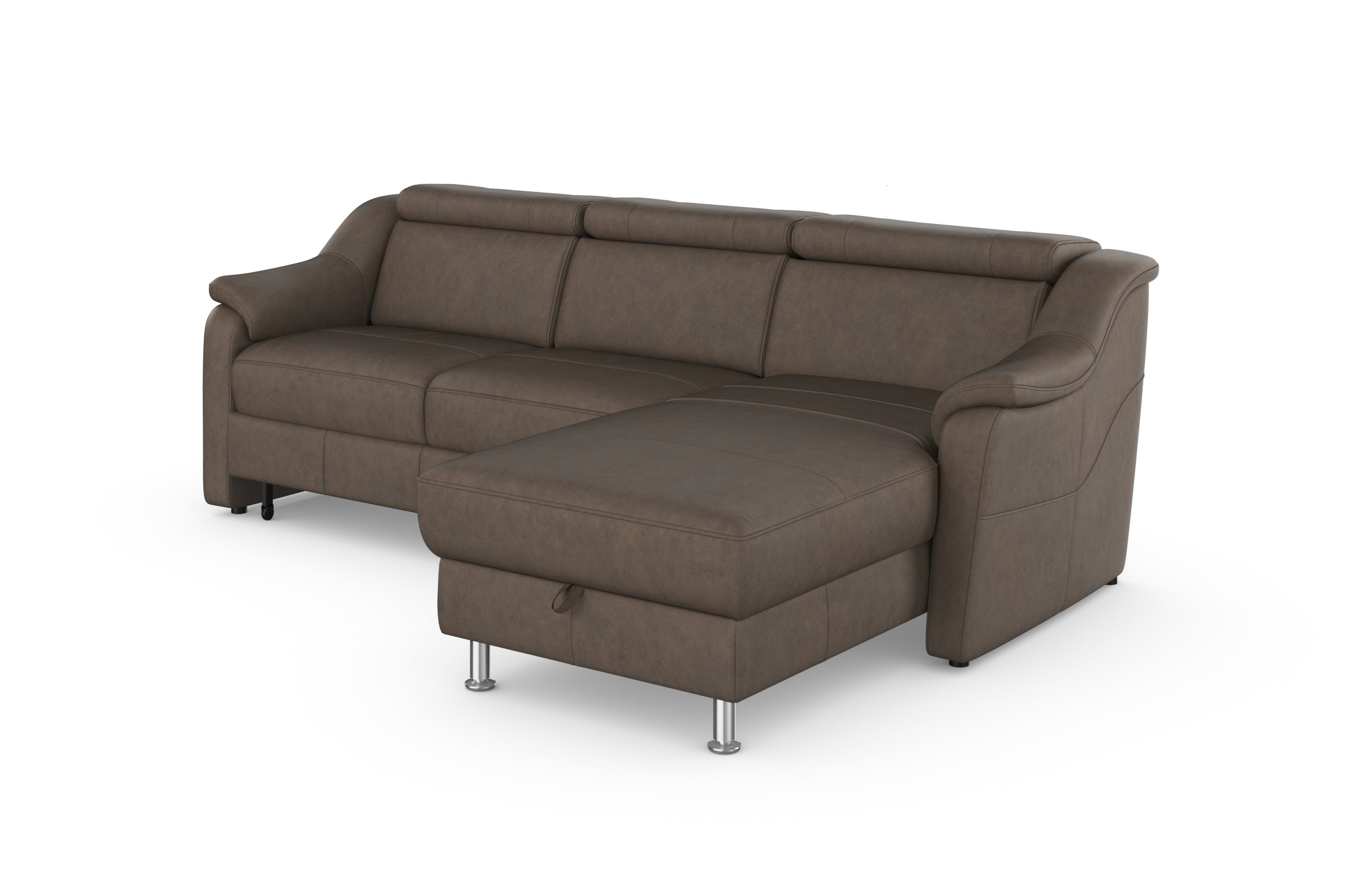 sit&more Hoekbank Freetown L-vorm met verstelbare hoofdsteun en comfortabele binnenvering