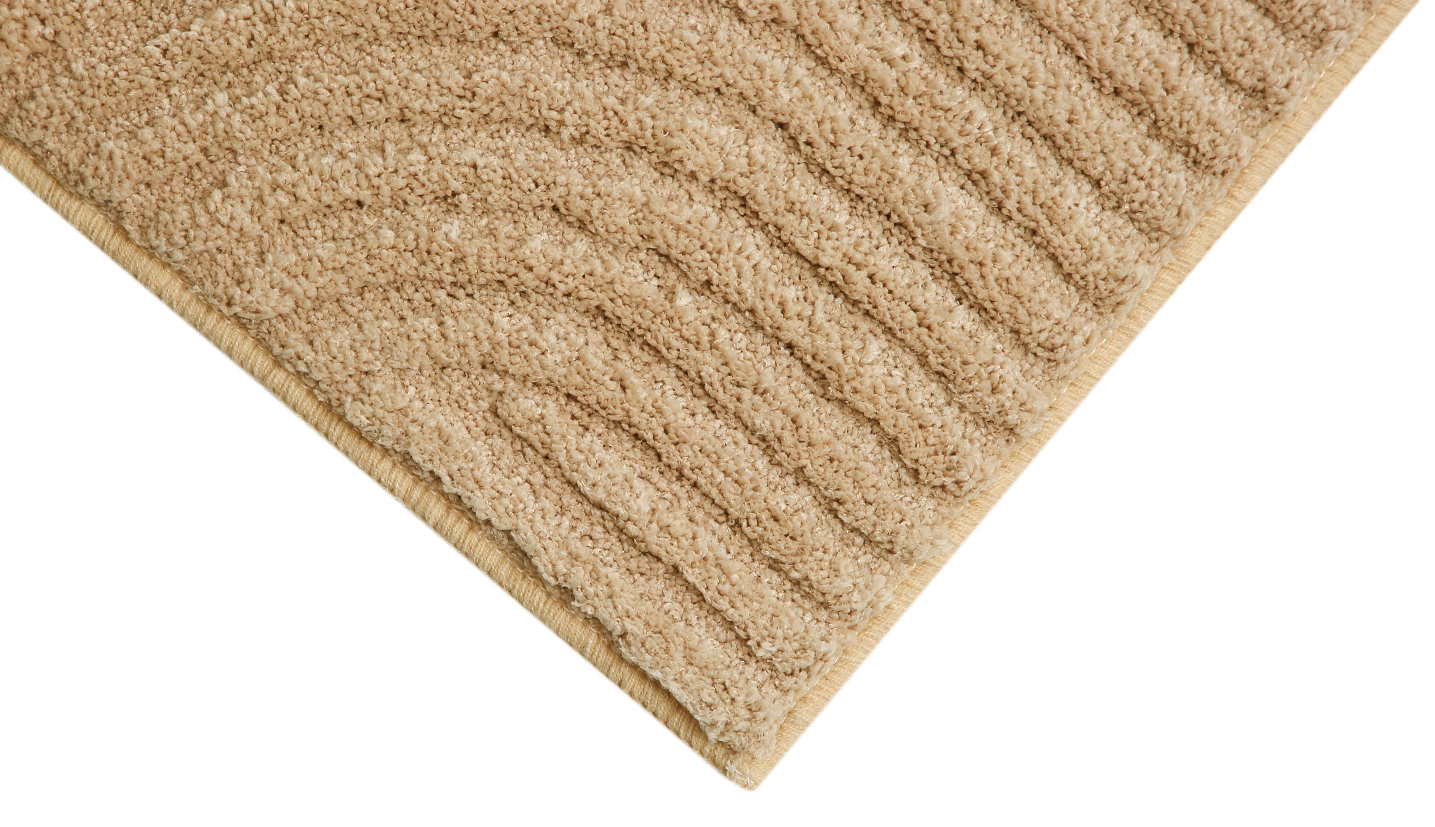 my home Badmat Ognon, Scandi, Boho, modern patroon Badkleed, uni-kleuren, hoog-laag effect (1 stuk)
