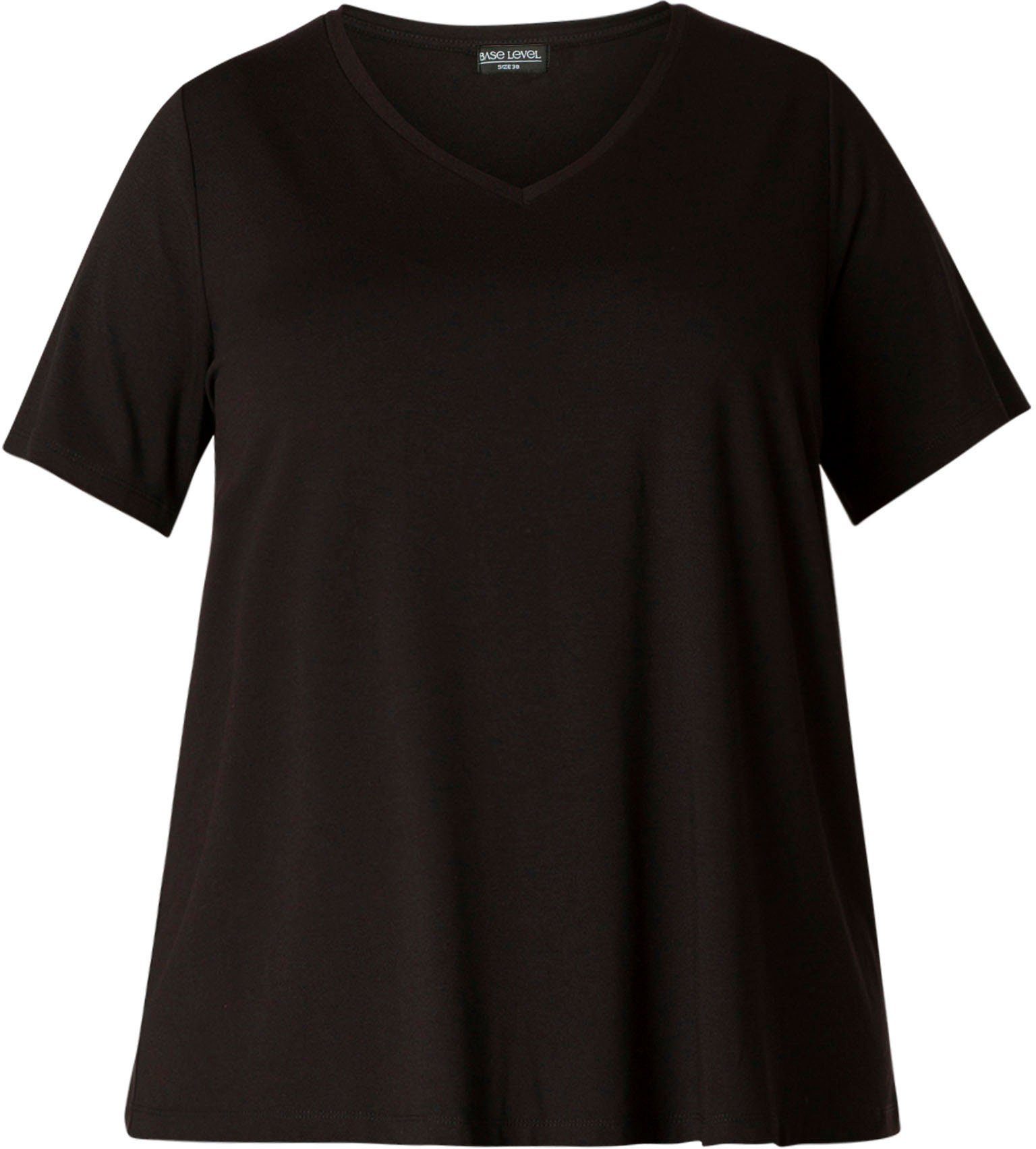 Base Level Curvy T-shirt Alba Soepelvallende, vormvaste kwaliteit
