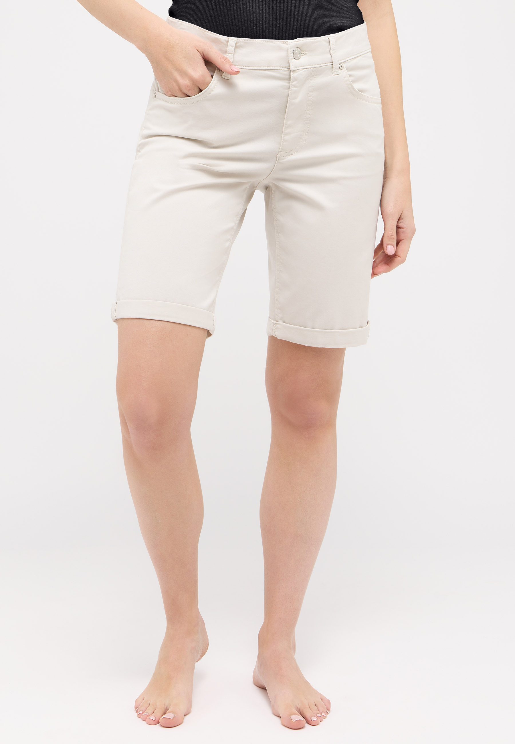 Angels Straight leg korte broek in 5-pocketmodel
