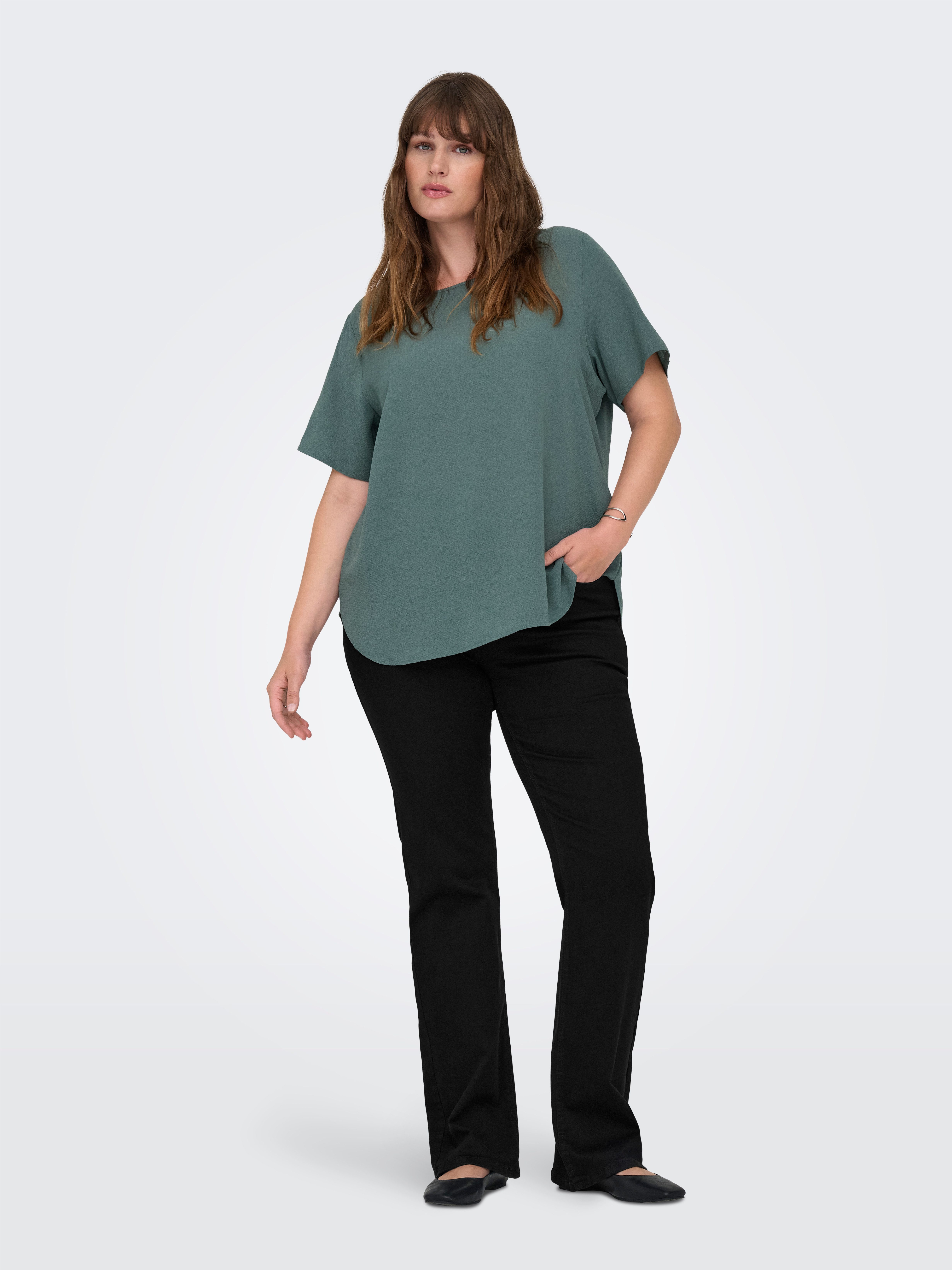ONLY CARMAKOMA High-waist jeans CARWILLY HW FLARED PIM2343 DNM