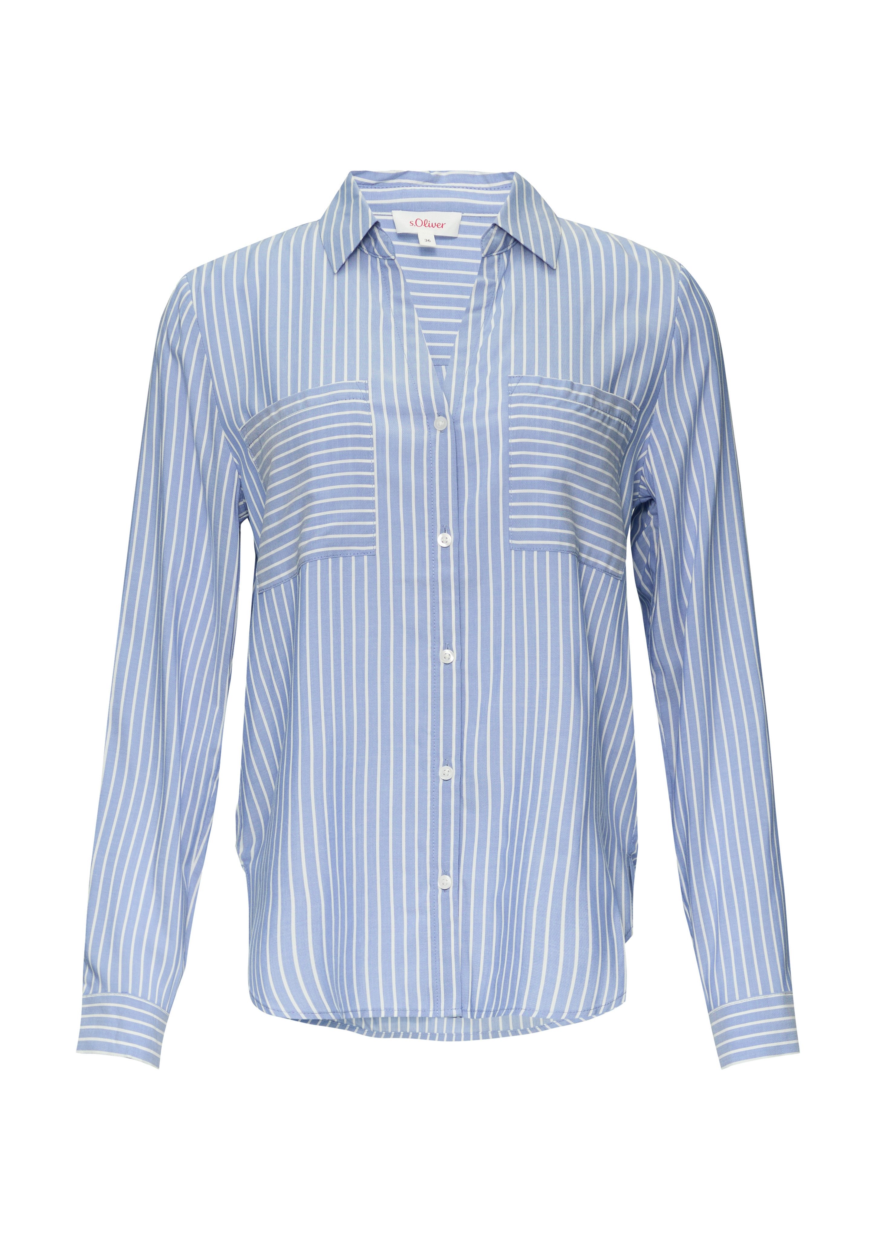 s.Oliver Overhemdblouse met gestreept patroon