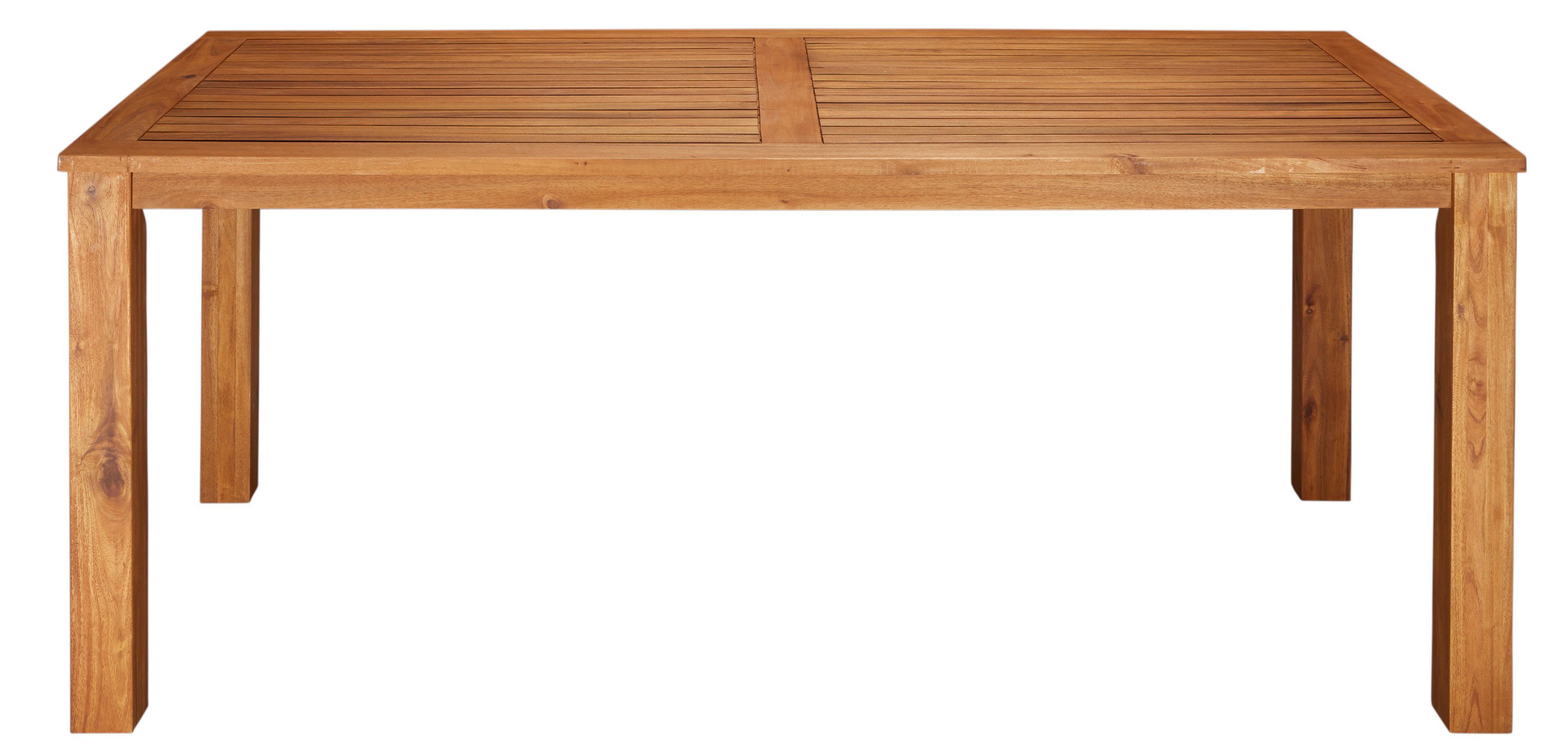MERXX Tuin-eethoek Toscane 6 fauteuils, tafel 185x90 cm, polyrotan/acacia (13-delig)