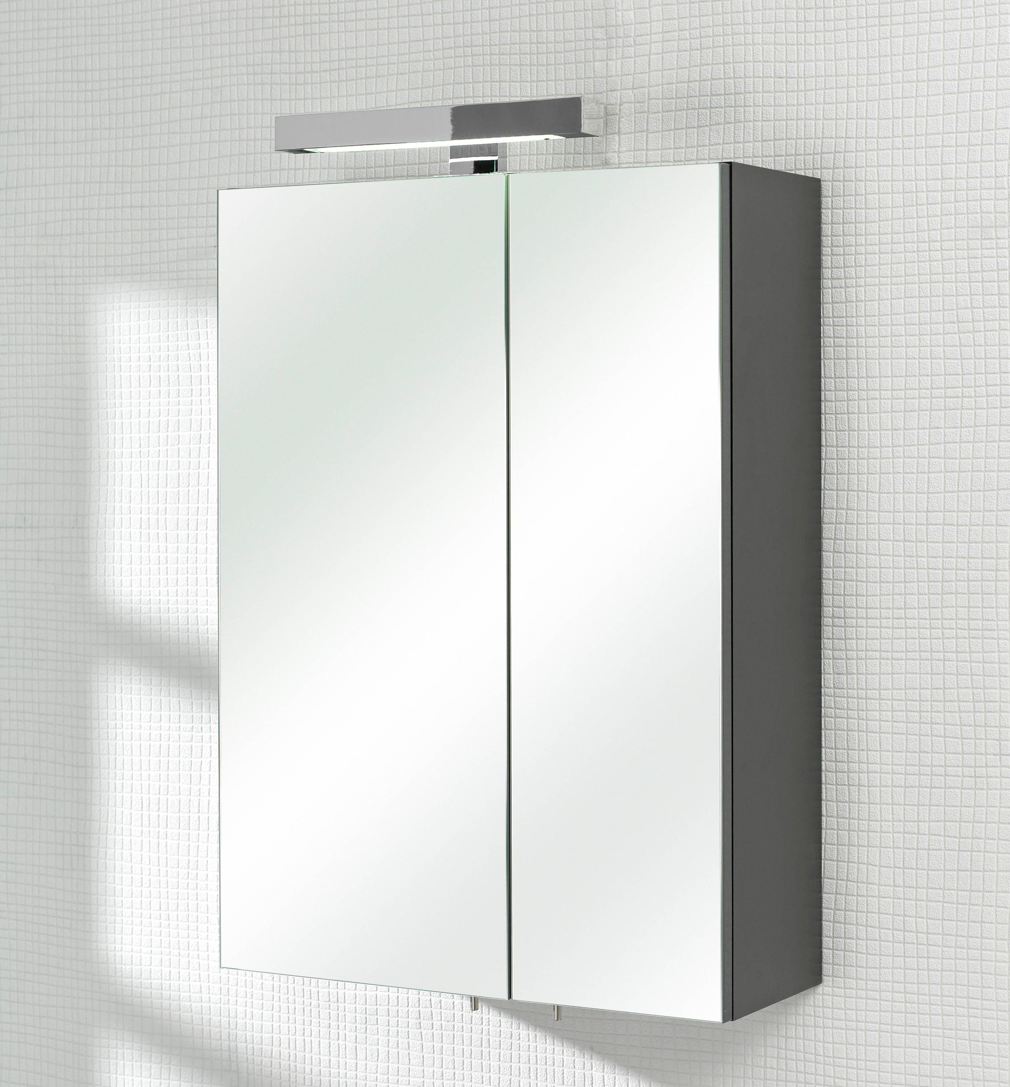 Saphir Spiegelkast Quickset 311 badkamermeubel, 2 spiegeldeuren, 2 planken, 50 cm breed