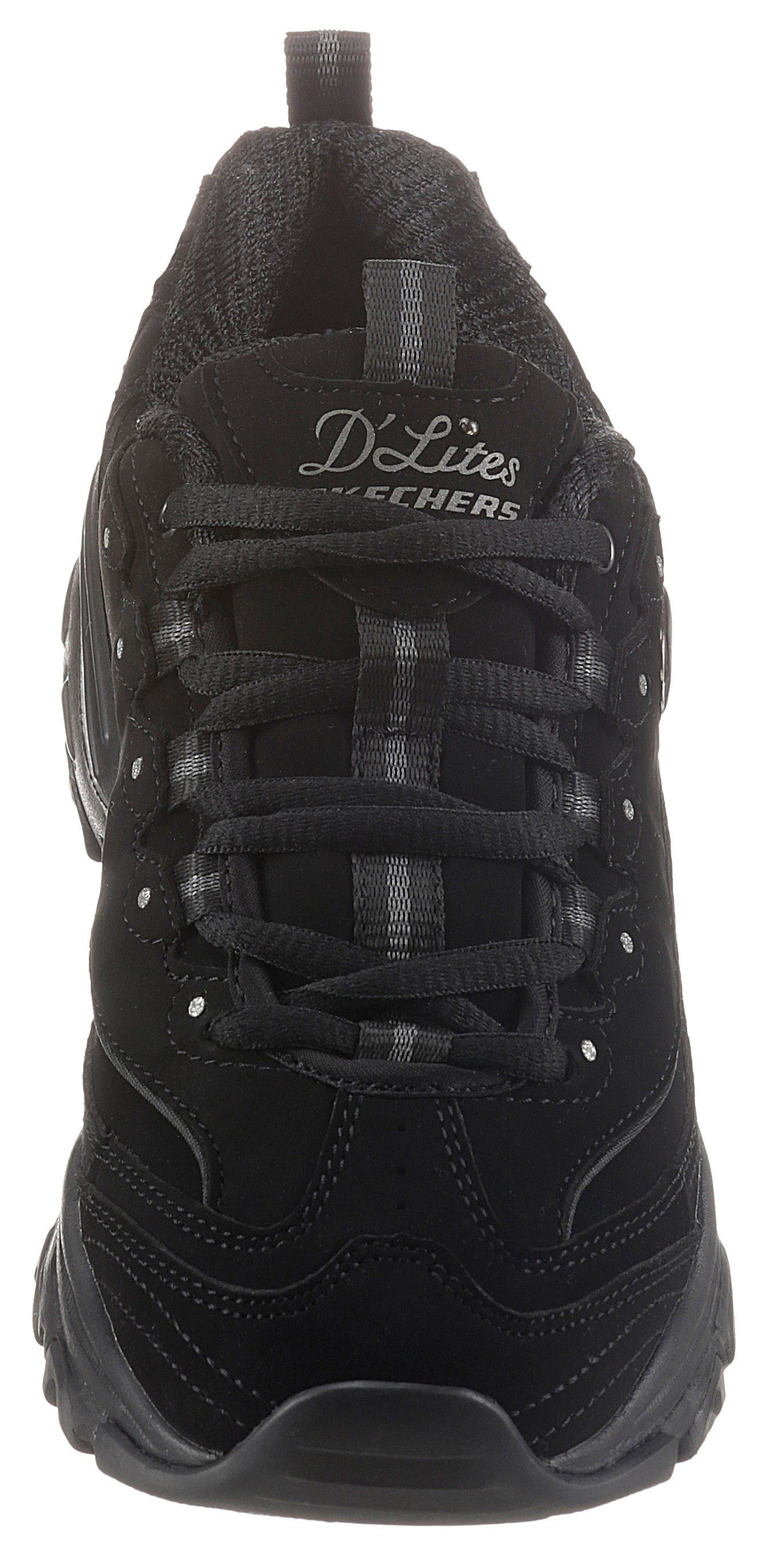 Skechers Sneakers D'LITES PLAY ON Vrijetijdsschoen, lage schoen, veterschoen met Air Cooled Memory Foam