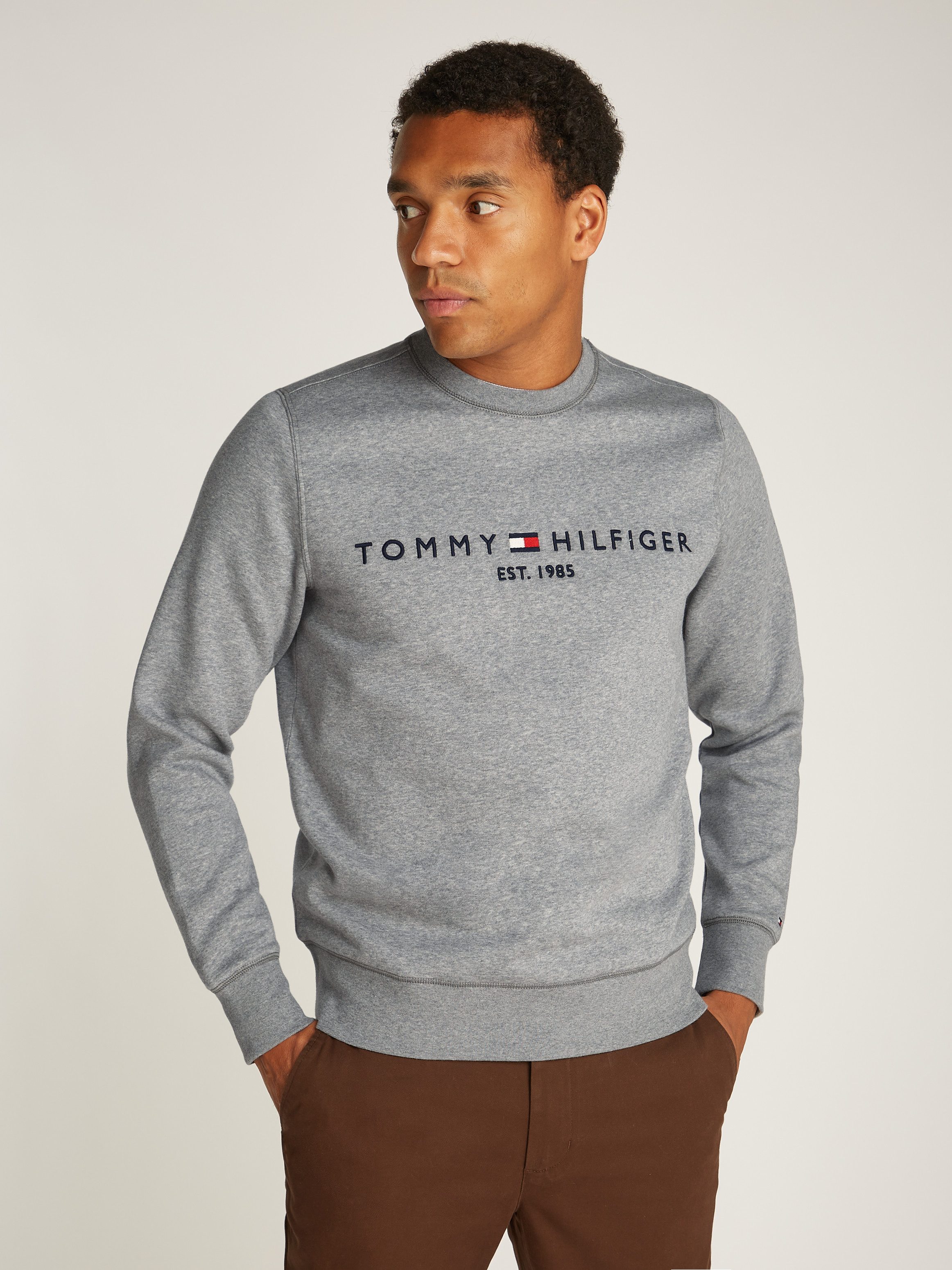 Tommy Hilfiger Sweatshirt TOMMY LOGO SWEATSHIRT met klassieke ronde hals