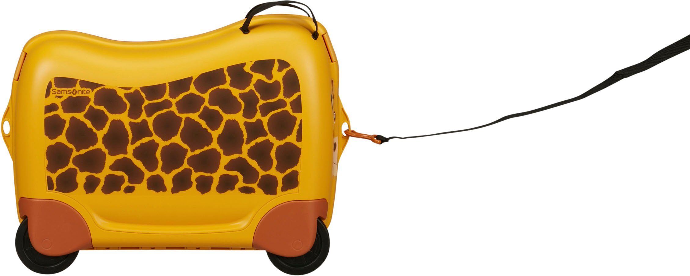 Samsonite Kinderkoffer Dream2Go Ride-on Trolley, Giraffe Kinder reis koffer handbagage om op te zitten en te trekken