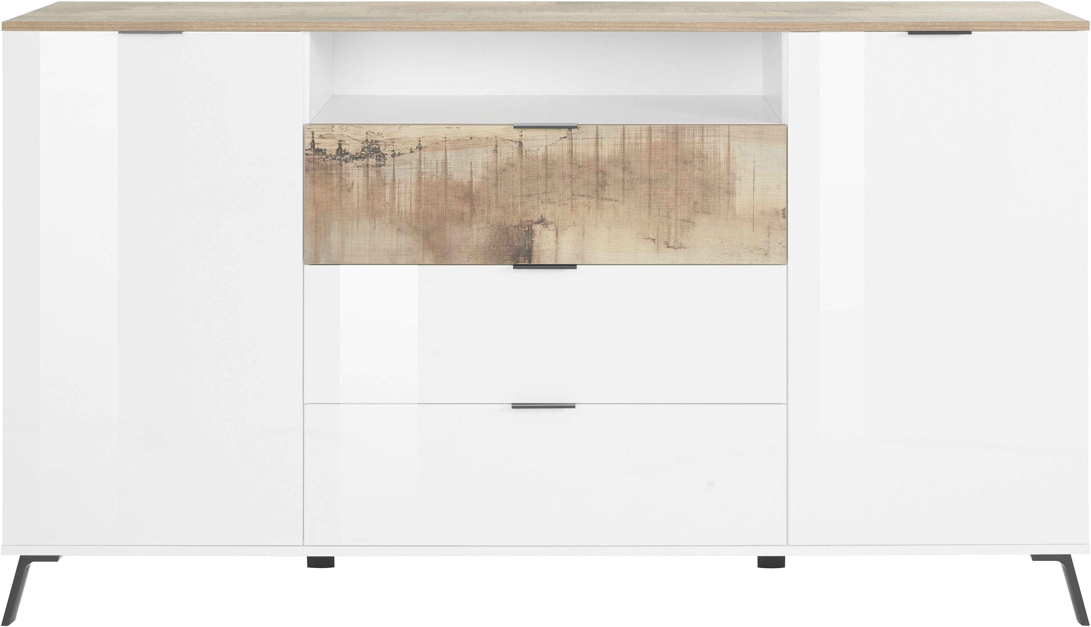INOSIGN Highboard CASANOVA Hoogte ca. 100 cm highboards wit