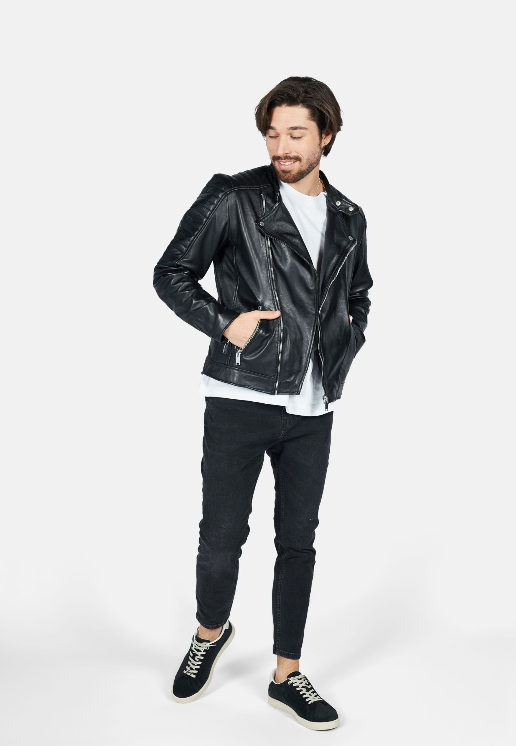Freaky Nation Leren jack Crossover-FN