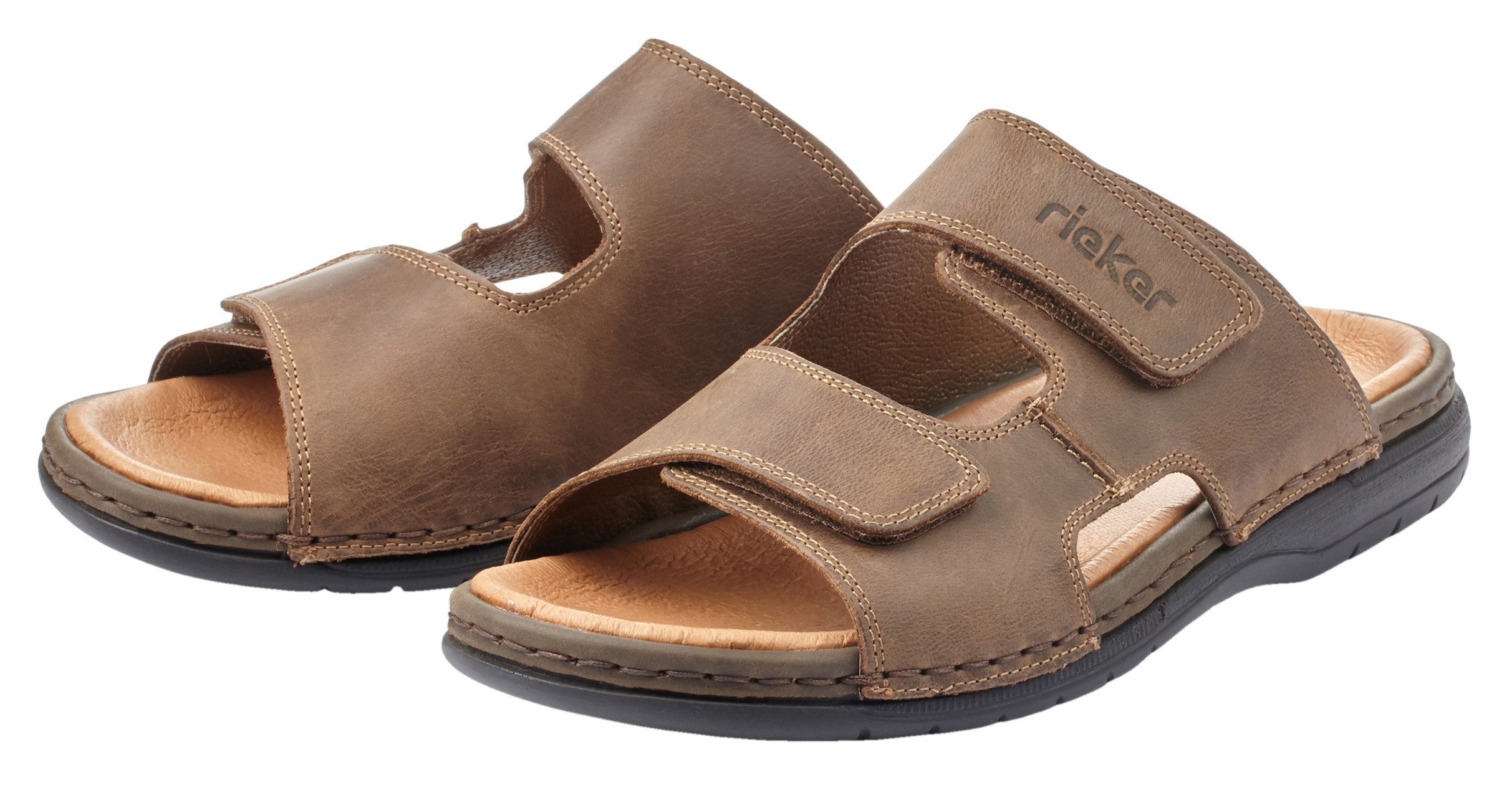 Rieker Slippers , zomerschoen, strandschoen, huisschoen met zachte binnenzool