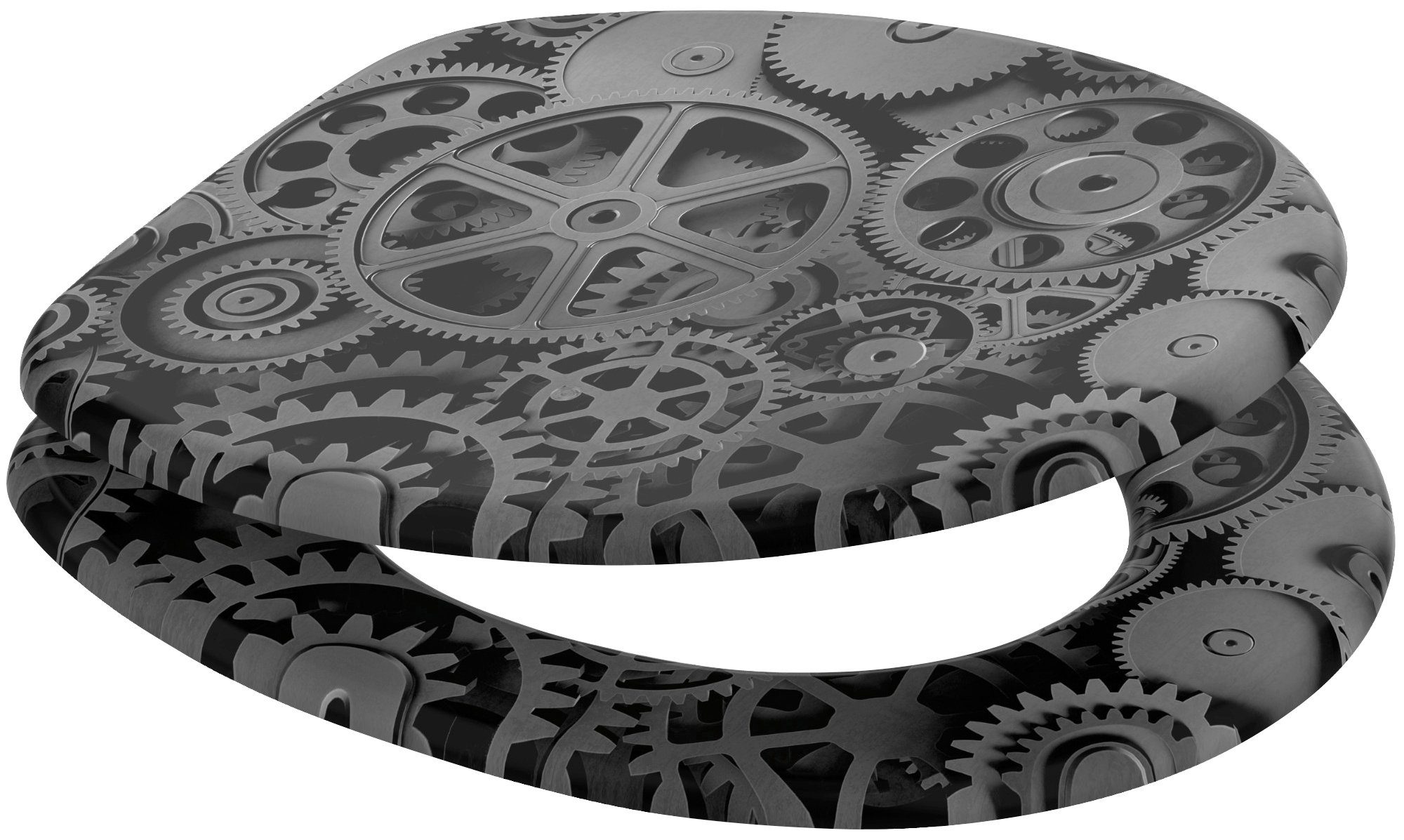 Sanilo Toiletzitting Gears met softclosemechanisme, bxl: 37,7x 42,0 - 47,0 cm