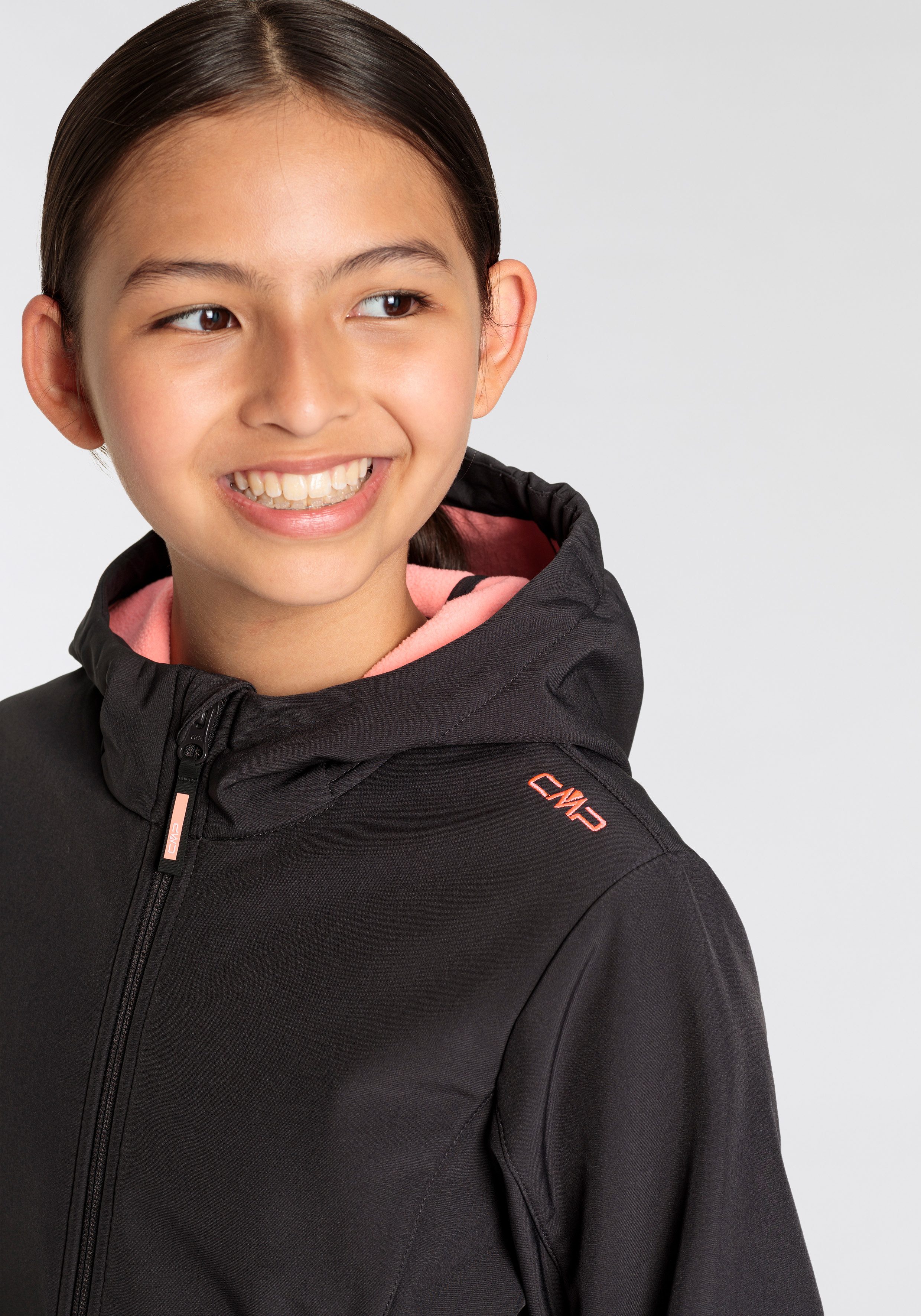 CMP Softshell-jack KID G JACKET FIX HOOD voor kinderen43405465 Ademend & waterafstotend & windafstotend & voor kinderen