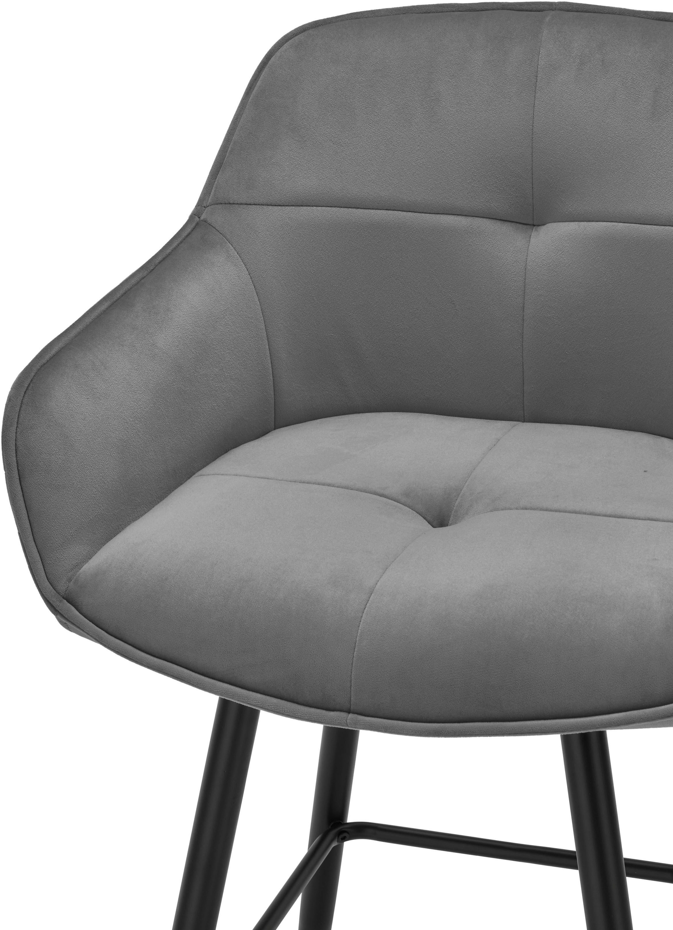 Stolkom Barkruk EMMA Comfort zithoogte 73 cm, 180° draaibaar auto return functie (set, 2 stuks)